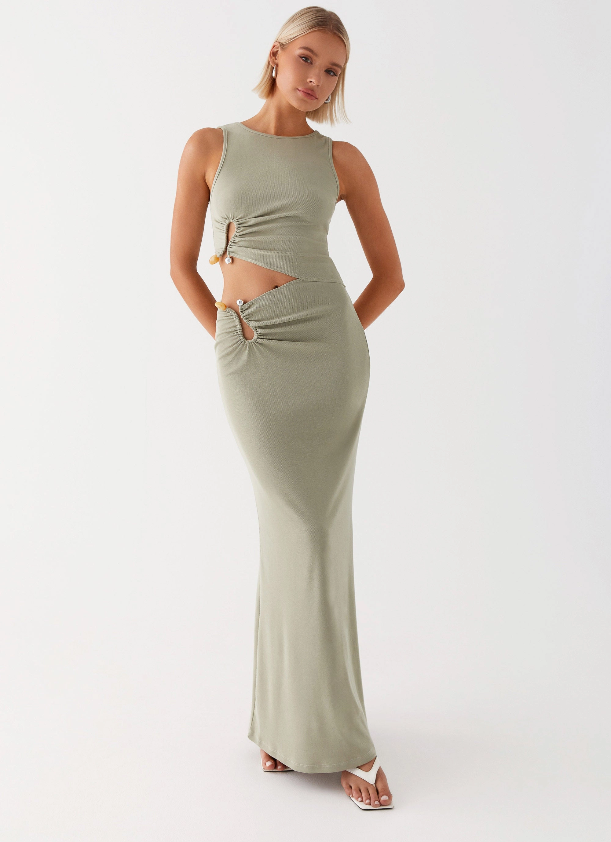 Winter Classic Clean Comfort Lennox Maxi Dress - Sage