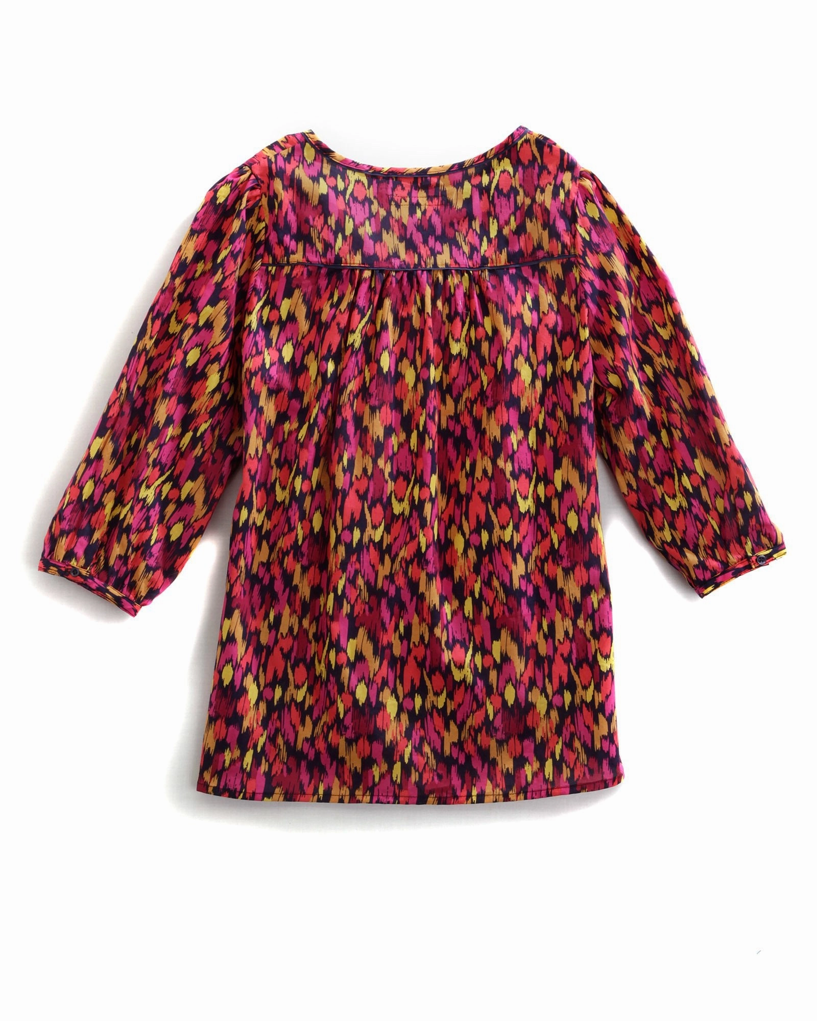 Gym Appropriate Tin Haul Womens 9495 Confetti Camo Multi-Color 100% Cotton S/S Blouse