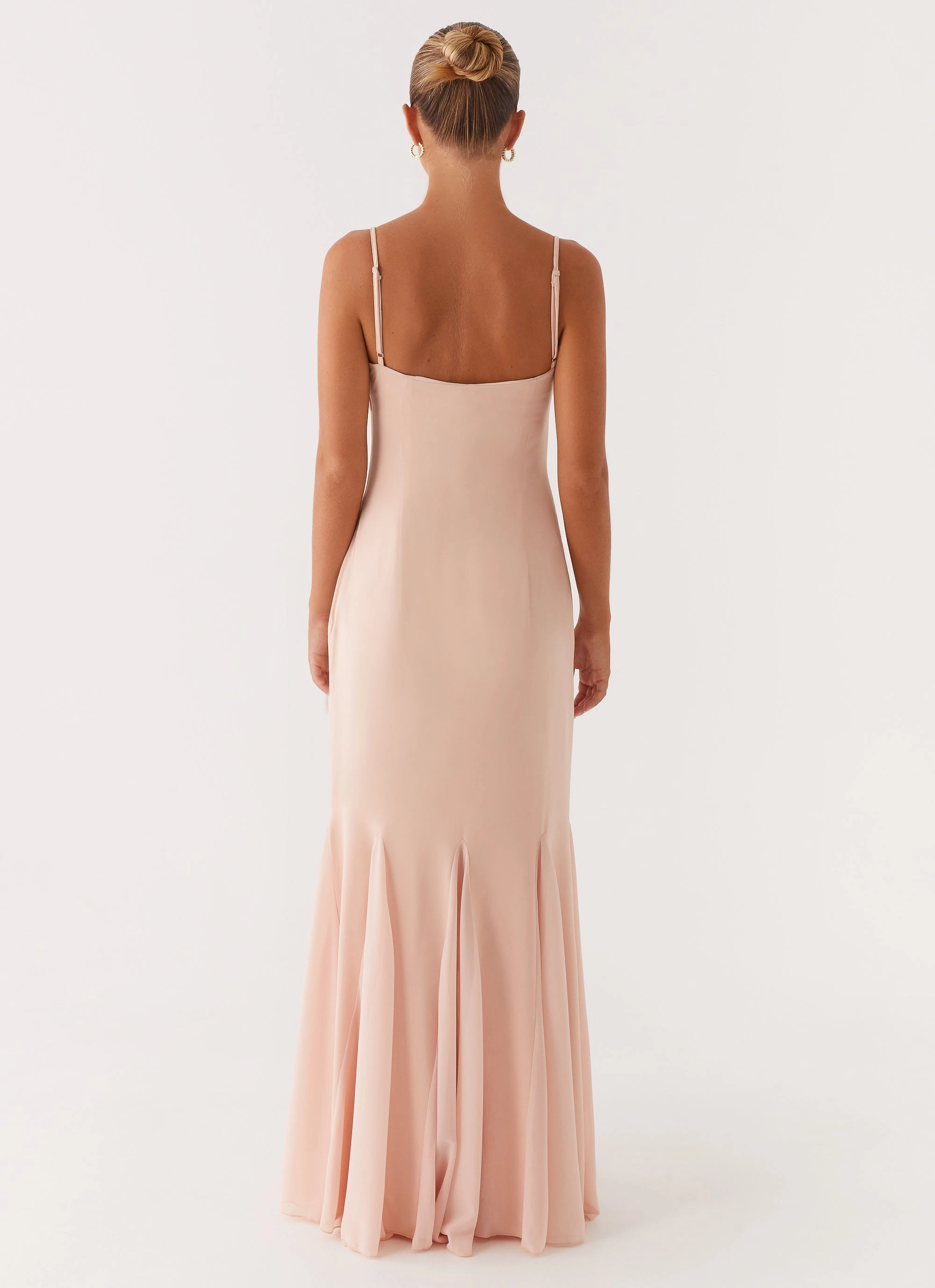Textured Surface Dreamy Touch Marcelo Maxi Dress - Pink
