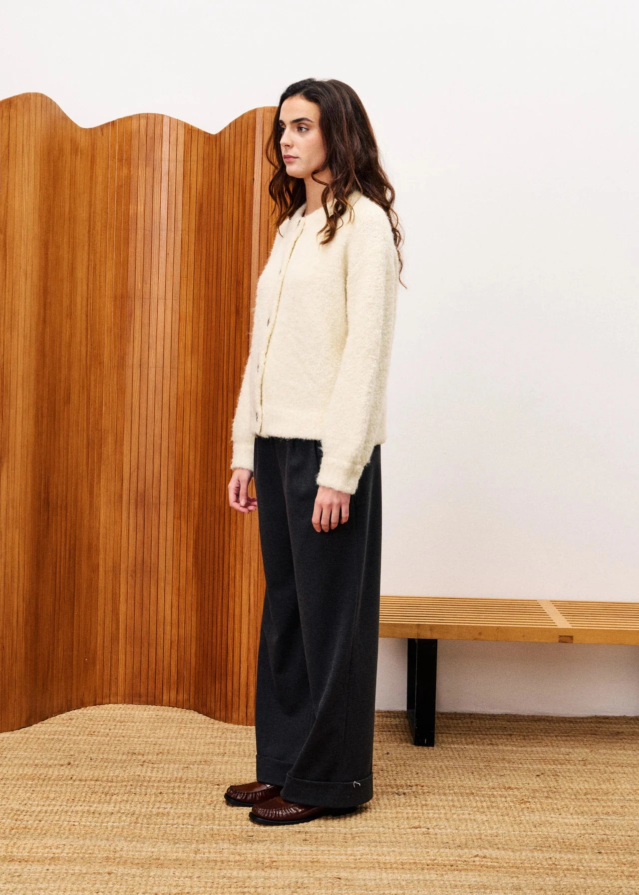 FRNCH Selkirk Cardigan - Cream Chilly Comfort