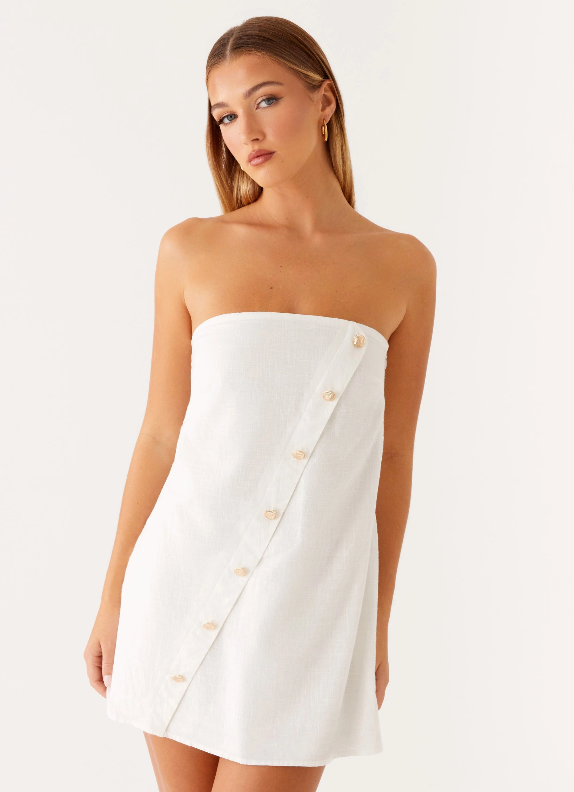 Hazel Mini Dress - White Lawn Soft Timeless Piece