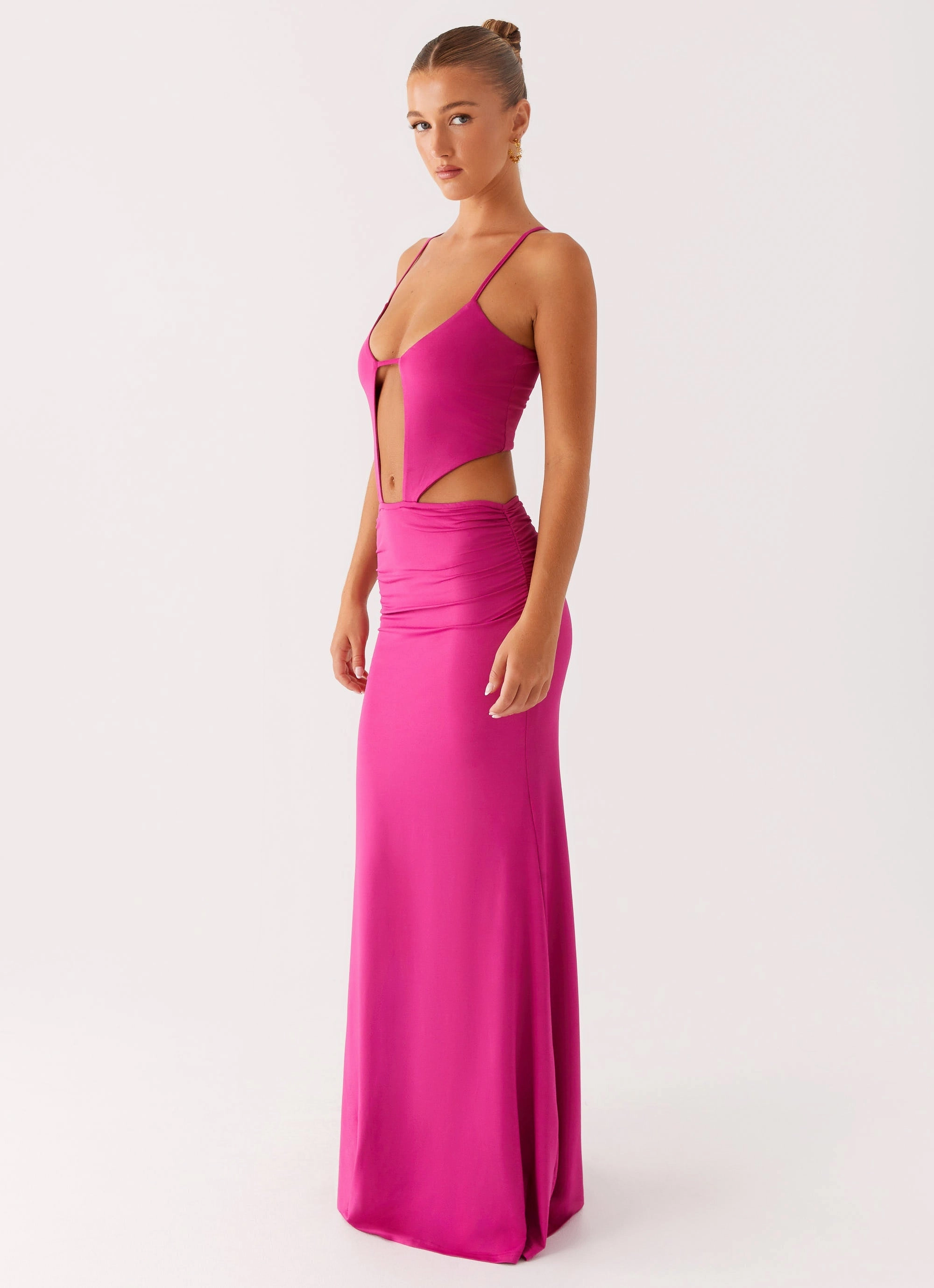 Headliner Maxi Dress - Fuchsia Smart Edge
