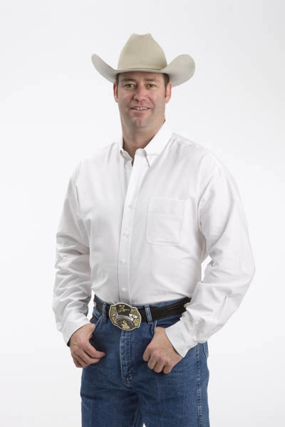 Stylish Appearance Minimalist fashion Roper Mens White 100% Cotton L/S 1 Pkt Solid Poplin Button Western Shirt