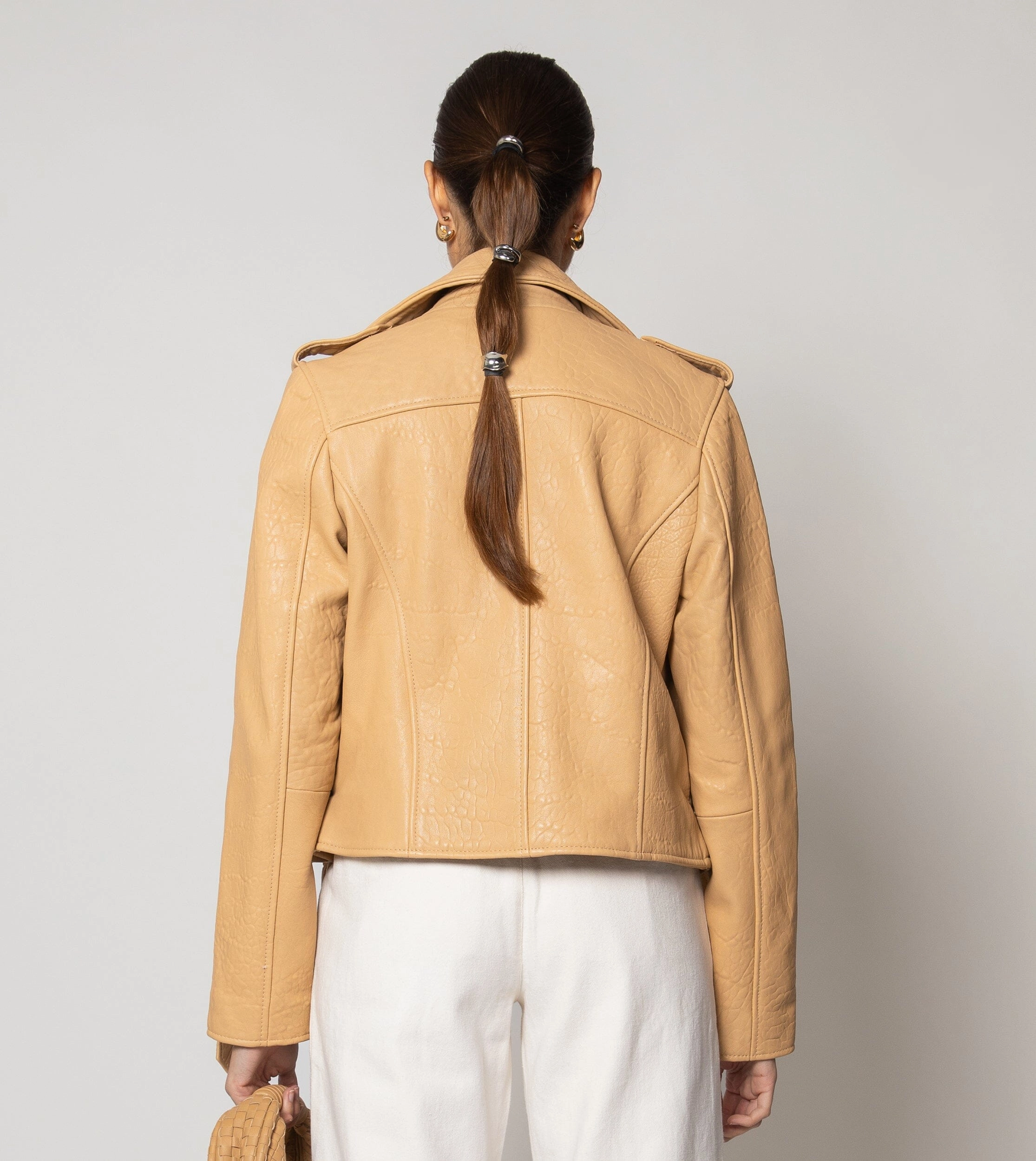 Asher Leather Jacket | Tan Fashion Layer