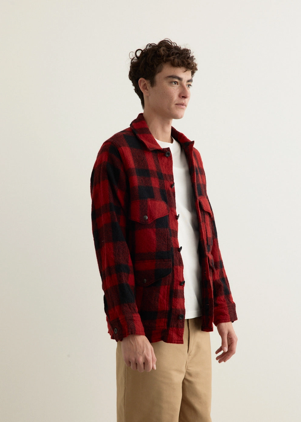 Insulated Padding Filson Wool Check Garment Dyed Jacket