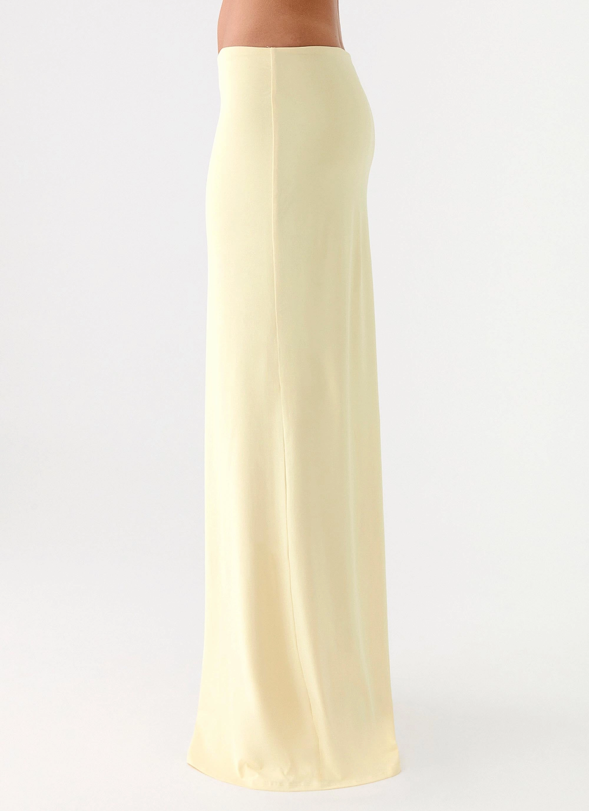 ruffle trim Artisan Print Ashi Maxi Skirt - Yellow