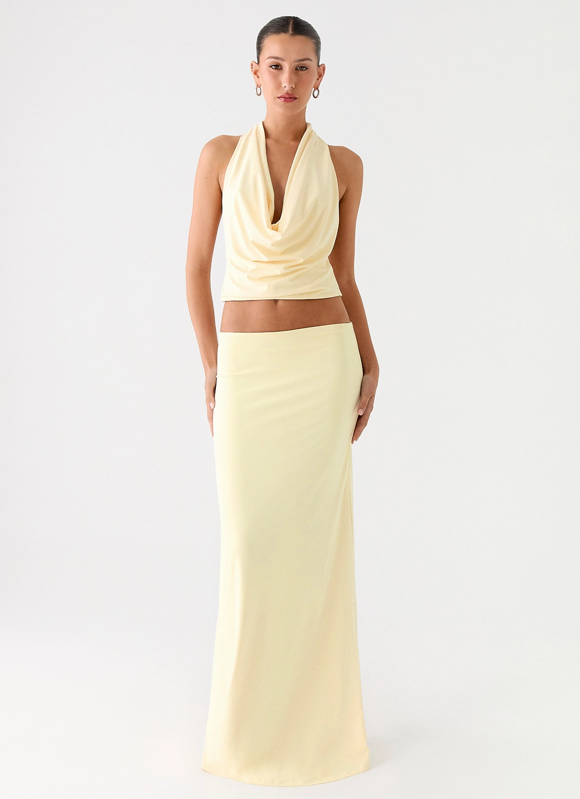 Heritage Inspired High End Quality Ashi Maxi Skirt - Yellow