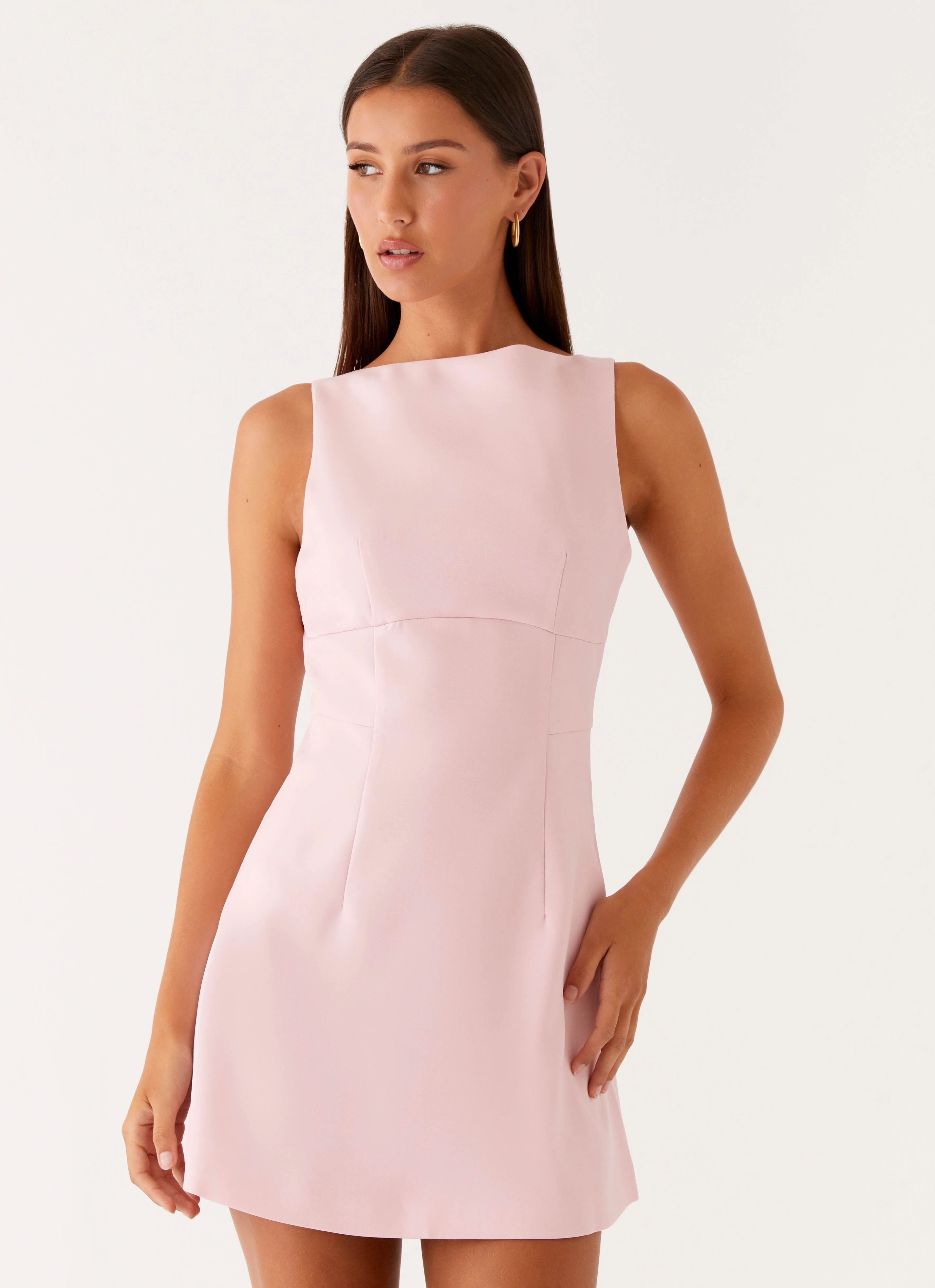 Elegant Vibe Lulita Mini Dress - Pink