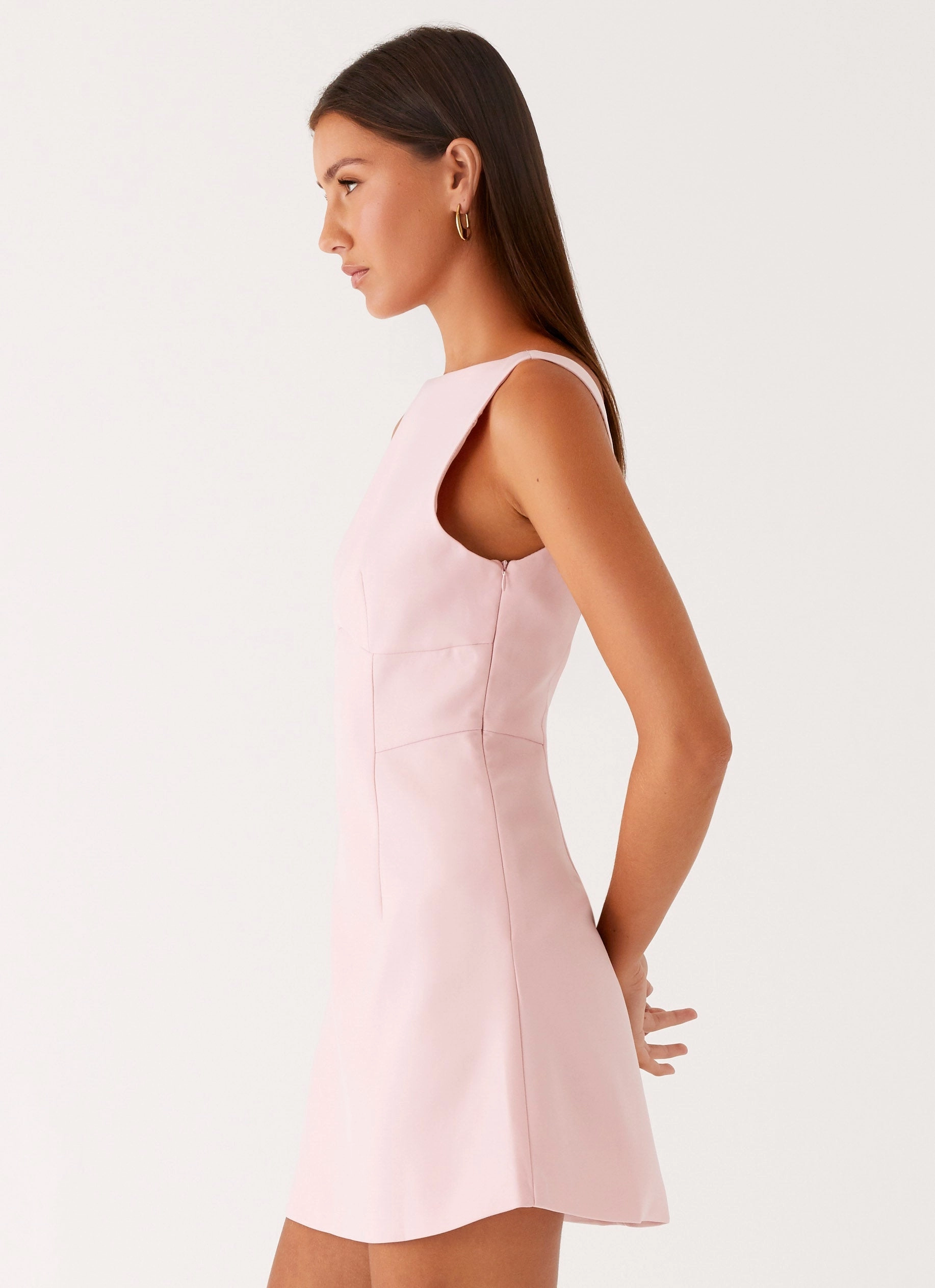 Lulita Mini Dress - Pink Year Round Modern Staple