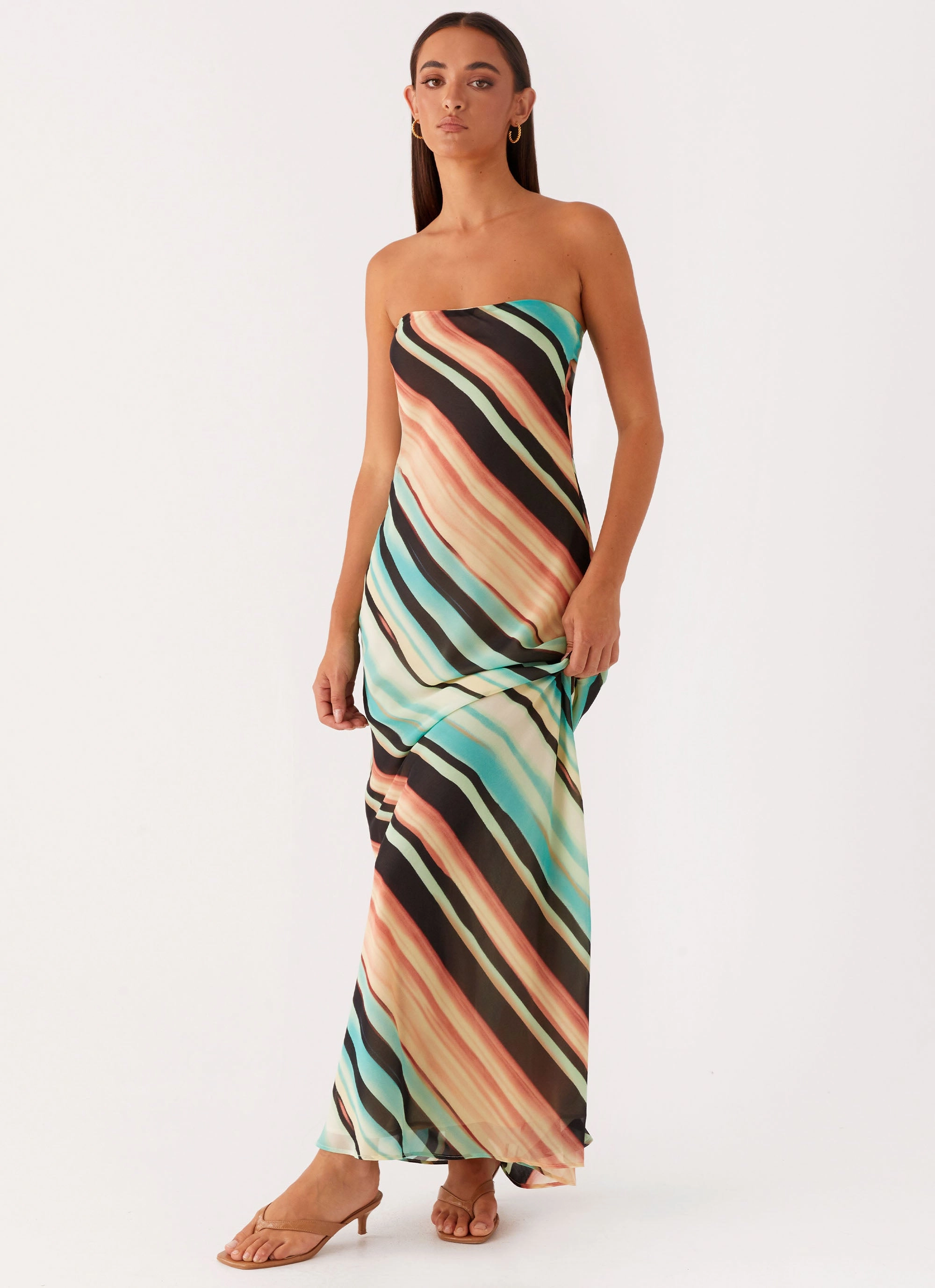 Como Maxi Dress - Stripe Night Mood All Season