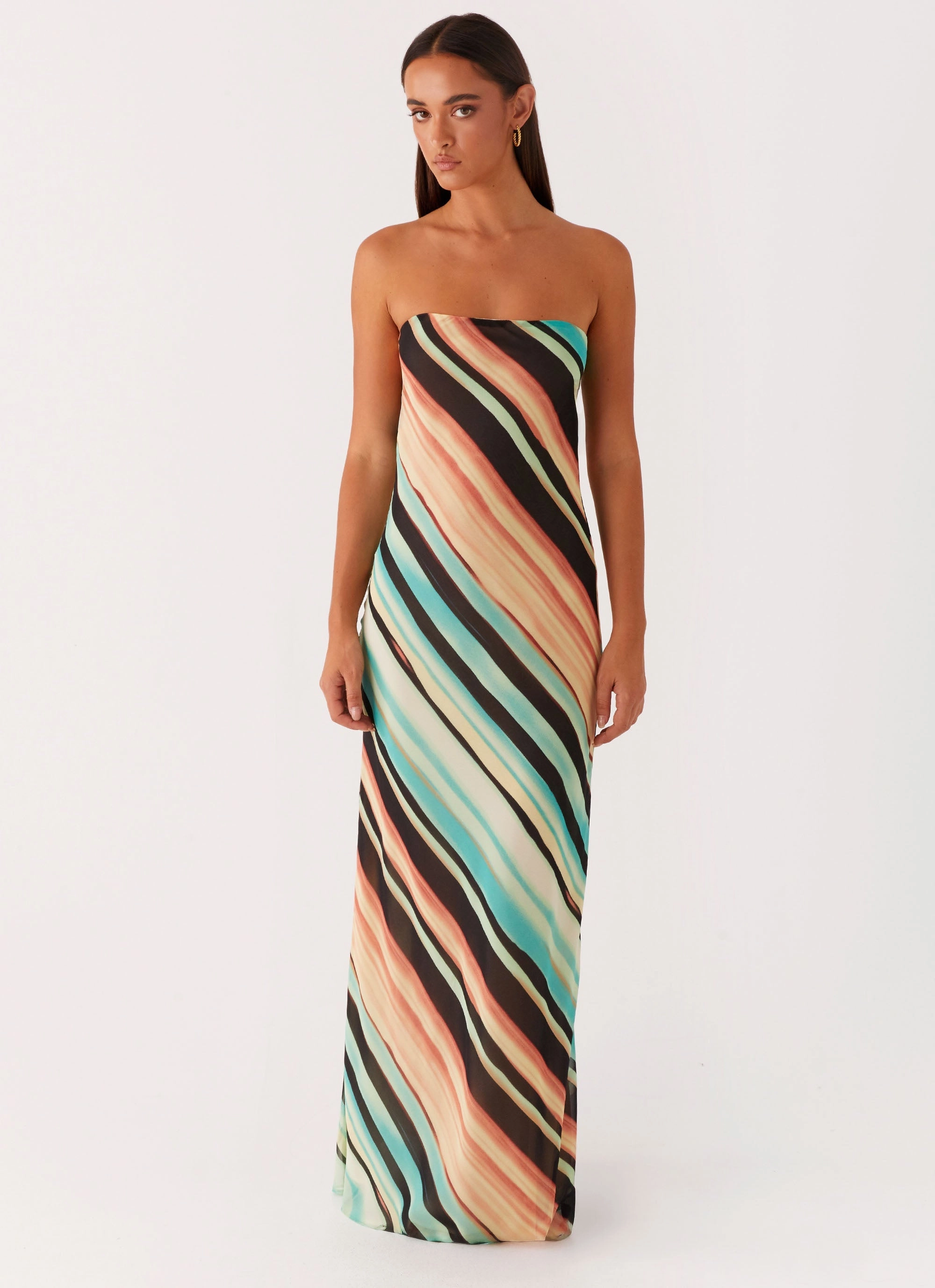 Como Maxi Dress - Stripe Modern Style