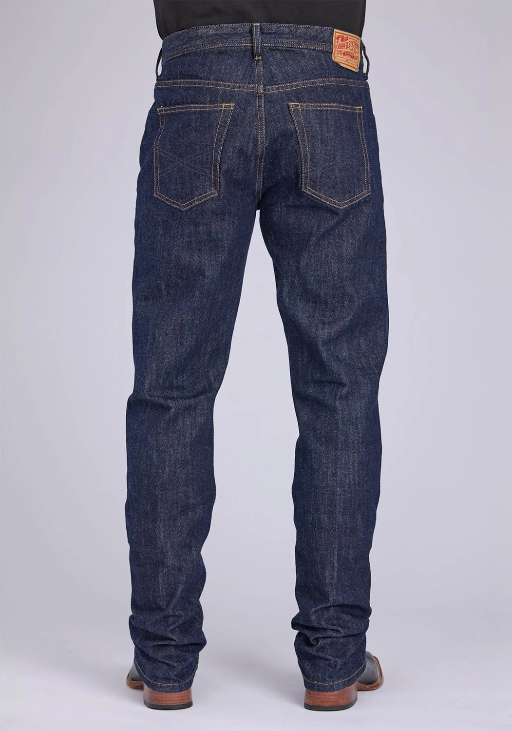 Athlete Fit High Quality Affordable Durable Stetson Mens 1210 Straight Fit X Blue 100% Cotton Jeans