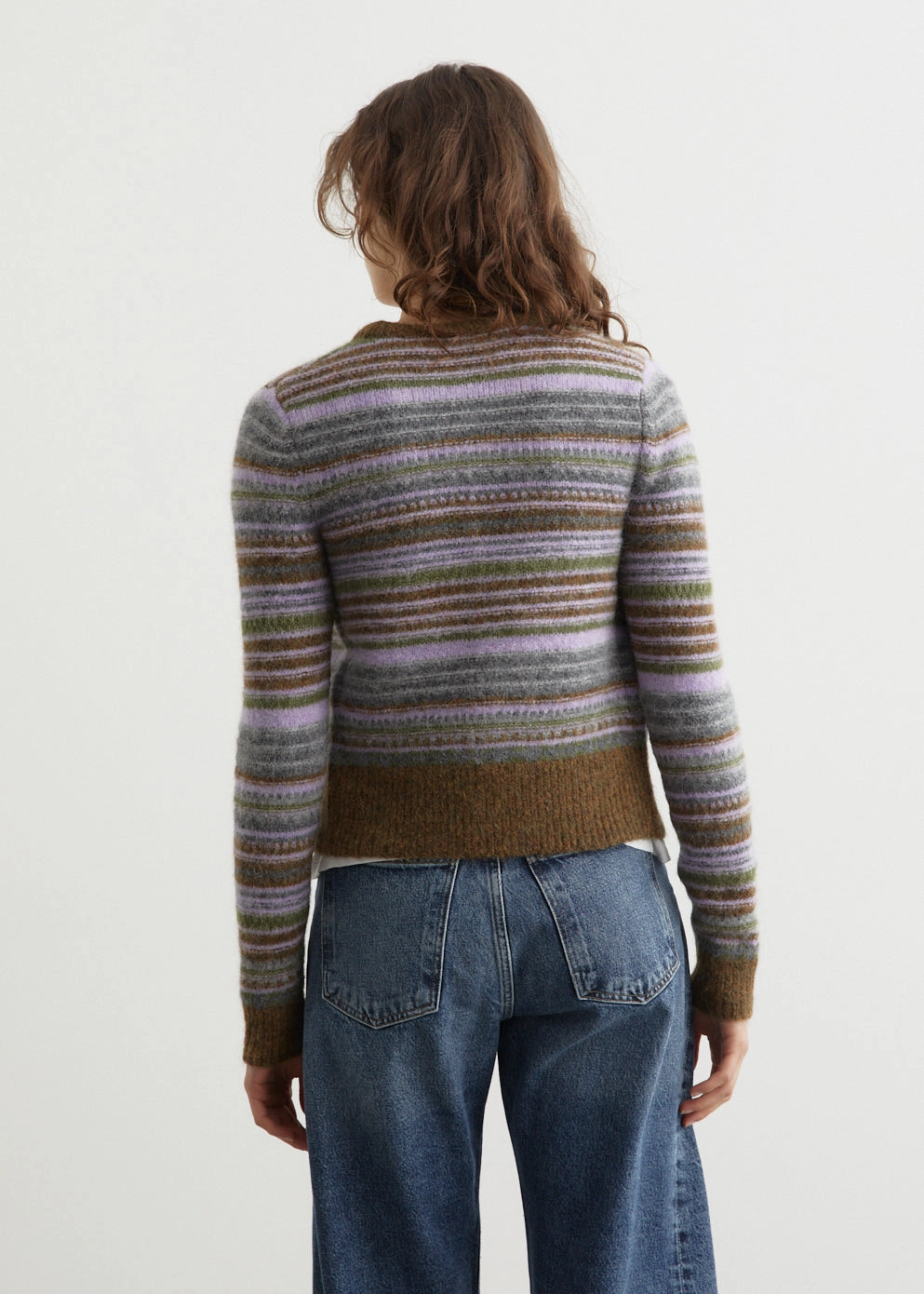 Soft Wool Stripe Cardigan Touch Of Soft