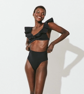 Kimber Bottom | Black Saltwater Resistant Resort Style