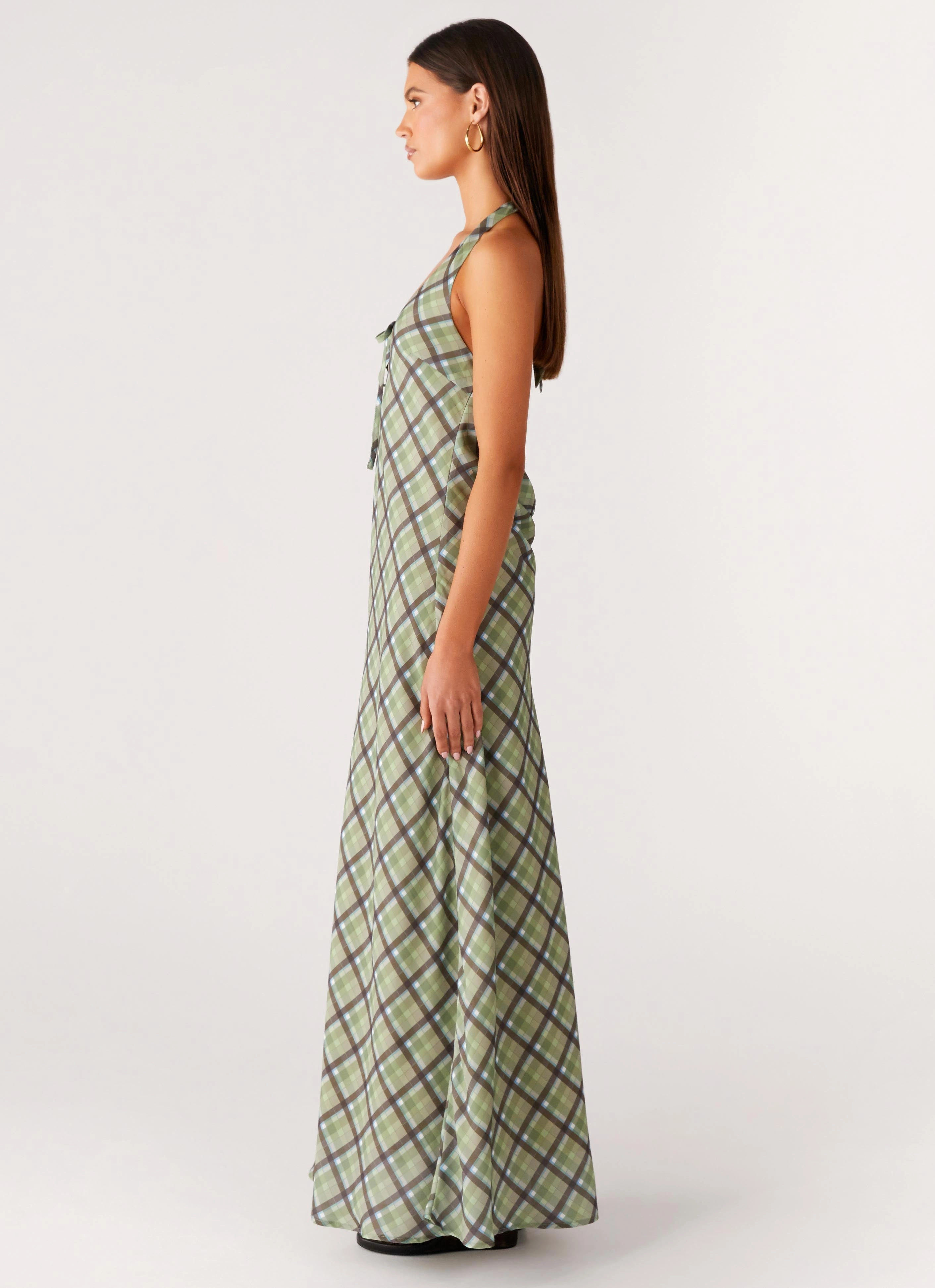 Cool Structure Coralie Maxi Dress - Cedar Check