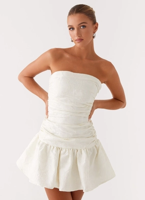 Polished office dress Polished Form Ray Of Light Mini Dress - White