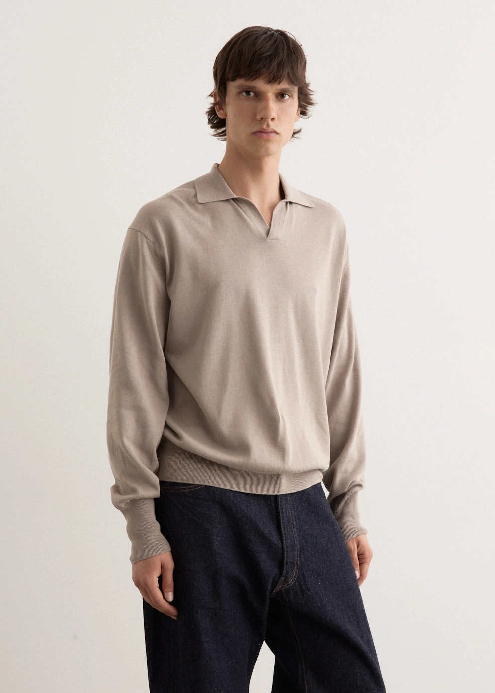 Cotton Knit Skipper Shirt All Season Outdoor Look