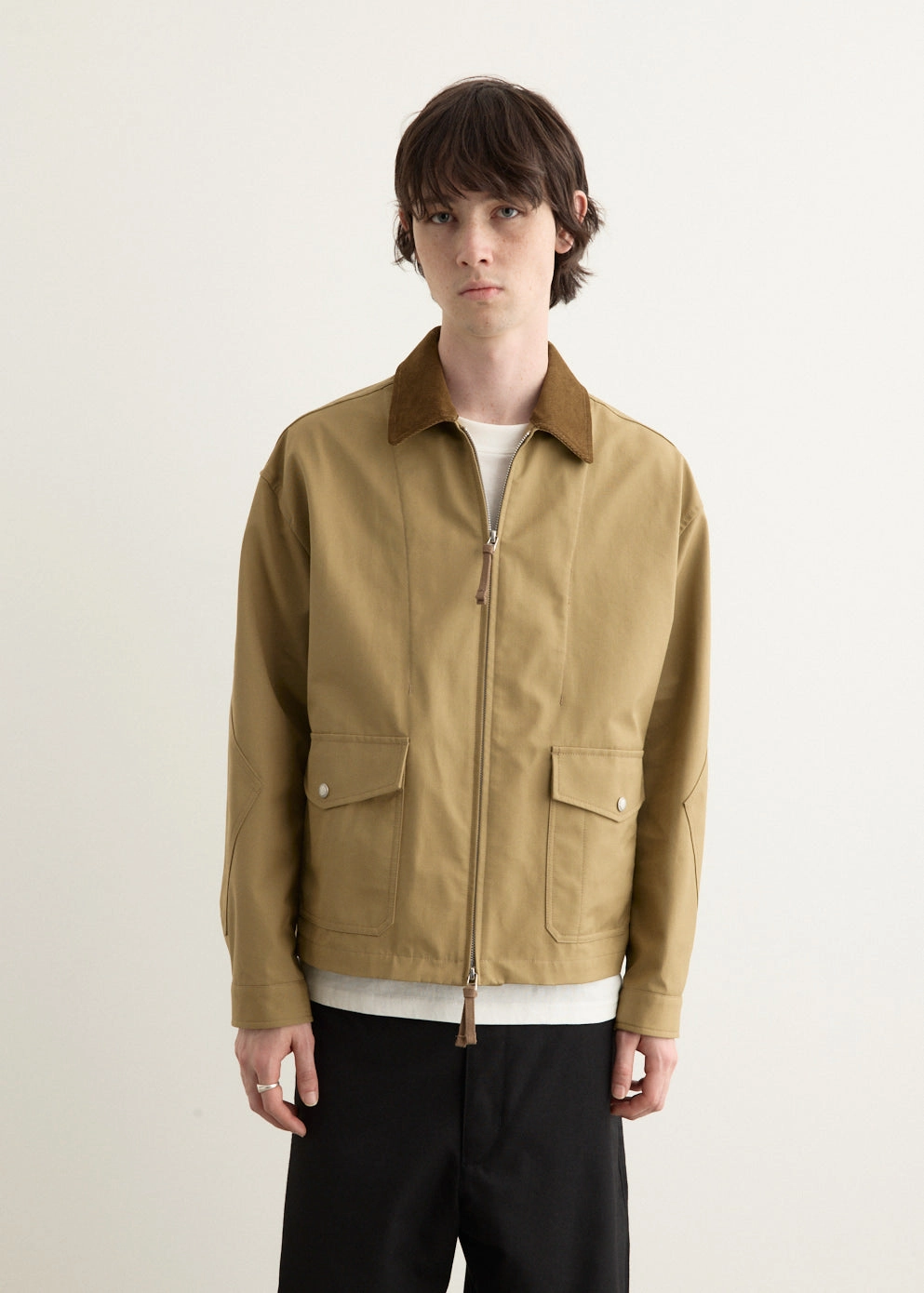 Lightweight Shell No Collar Cotton Nylon Cordura 3L Jacket