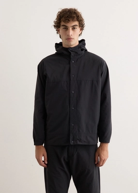 Cotton Nylon Short Parka Cool Tone Travel Ready