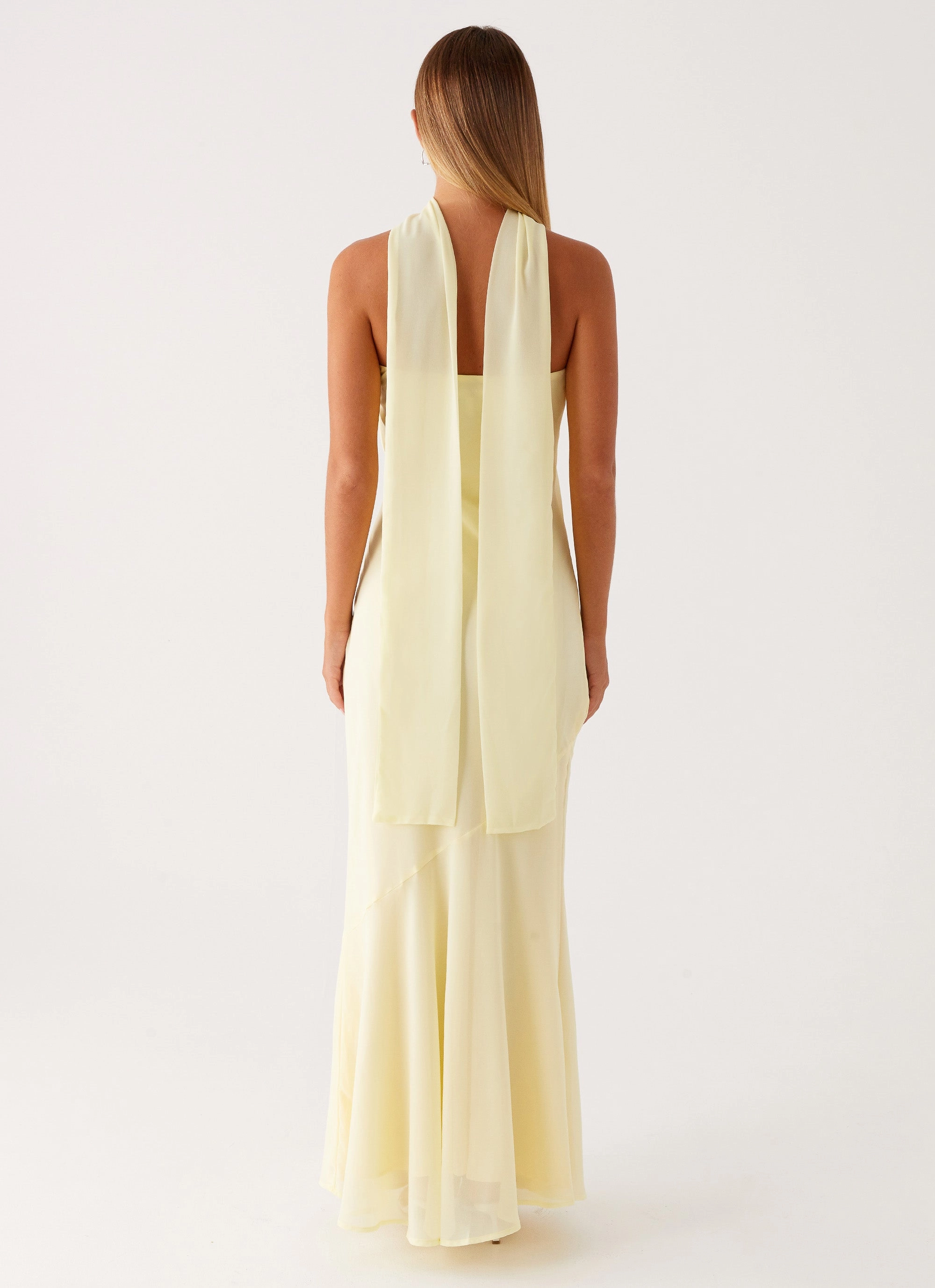 Timeless office dress Under The Pagoda Maxi Dress - Yellow