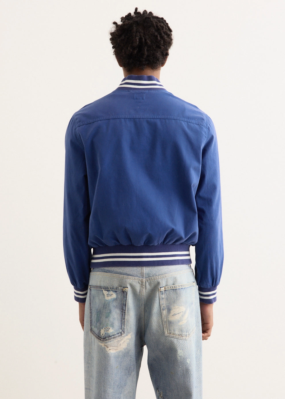 Glow In Dark Trims Cotton Varsity Jacket