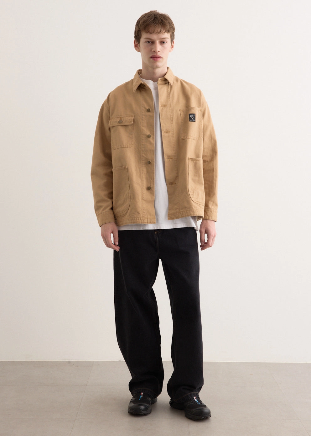 Lightweight Windbreaker Tech ConvertibleCollar Coverall