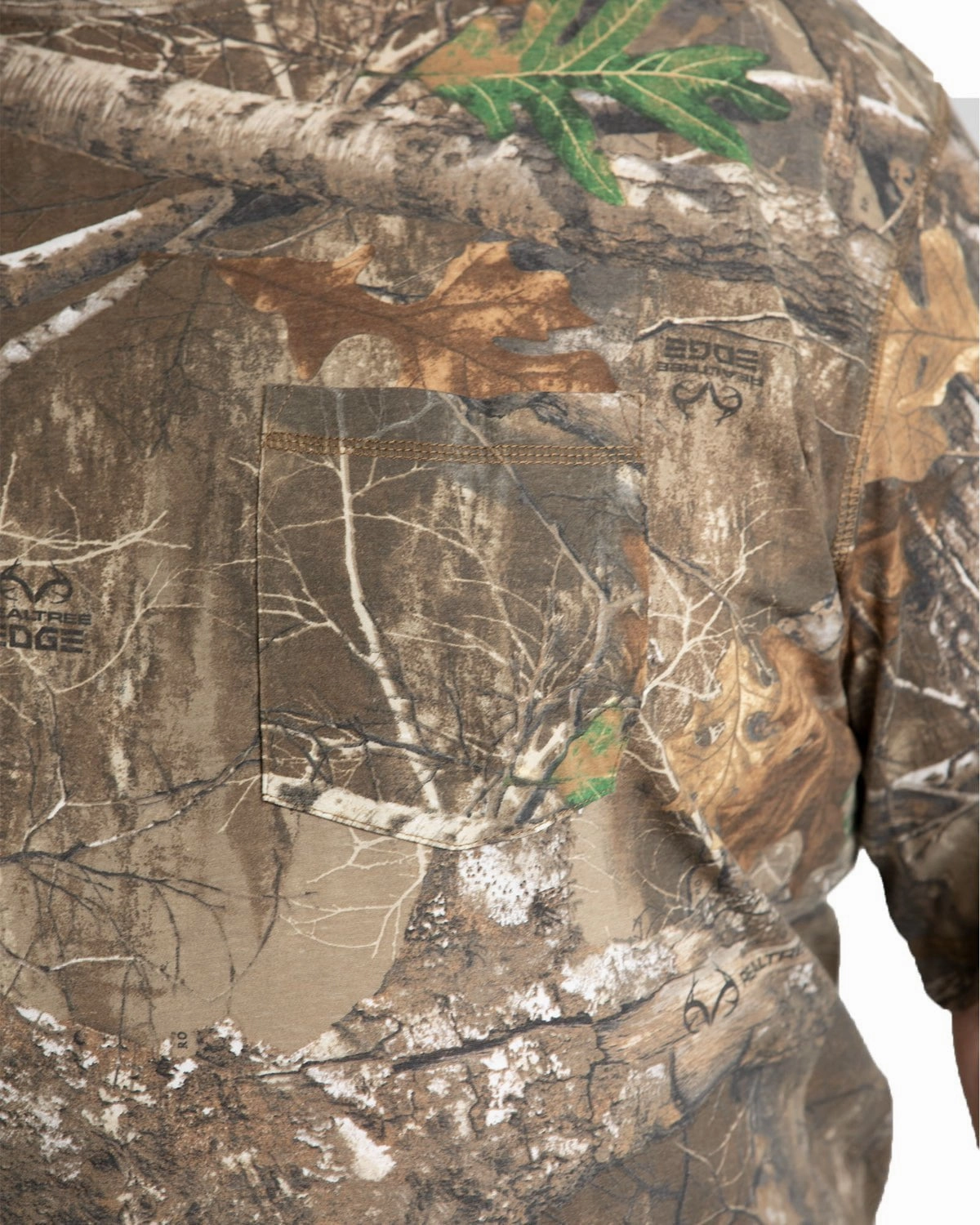 Berne Mens Realtree Edge Cotton Blend Lightweight Performance Tee S/S Tailored Cut