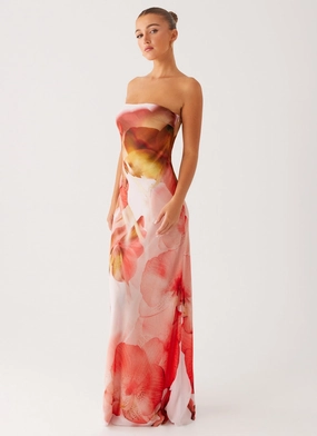 Work Vibes Kunis Maxi Dress - Peach Rose