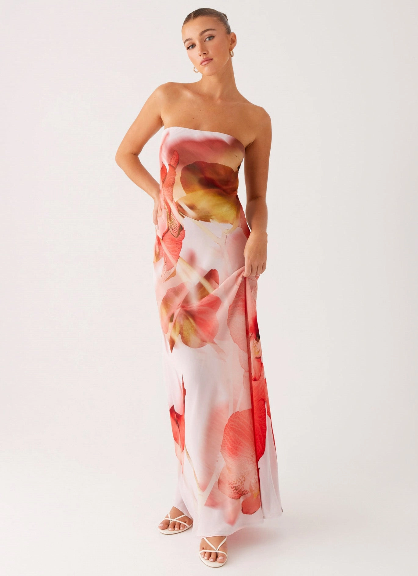 Perfect Layer Smart Tones Kunis Maxi Dress - Peach Rose