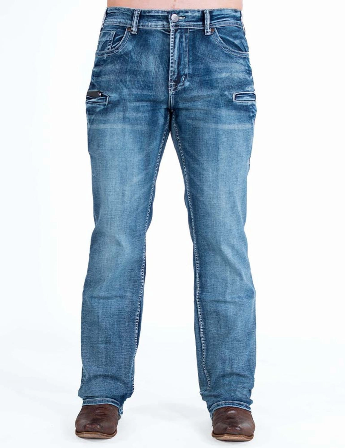 Cowgirl Tuff Womens Casey II Medium Wash Cotton Blend Jeans Low Impact Processing Balanced Look