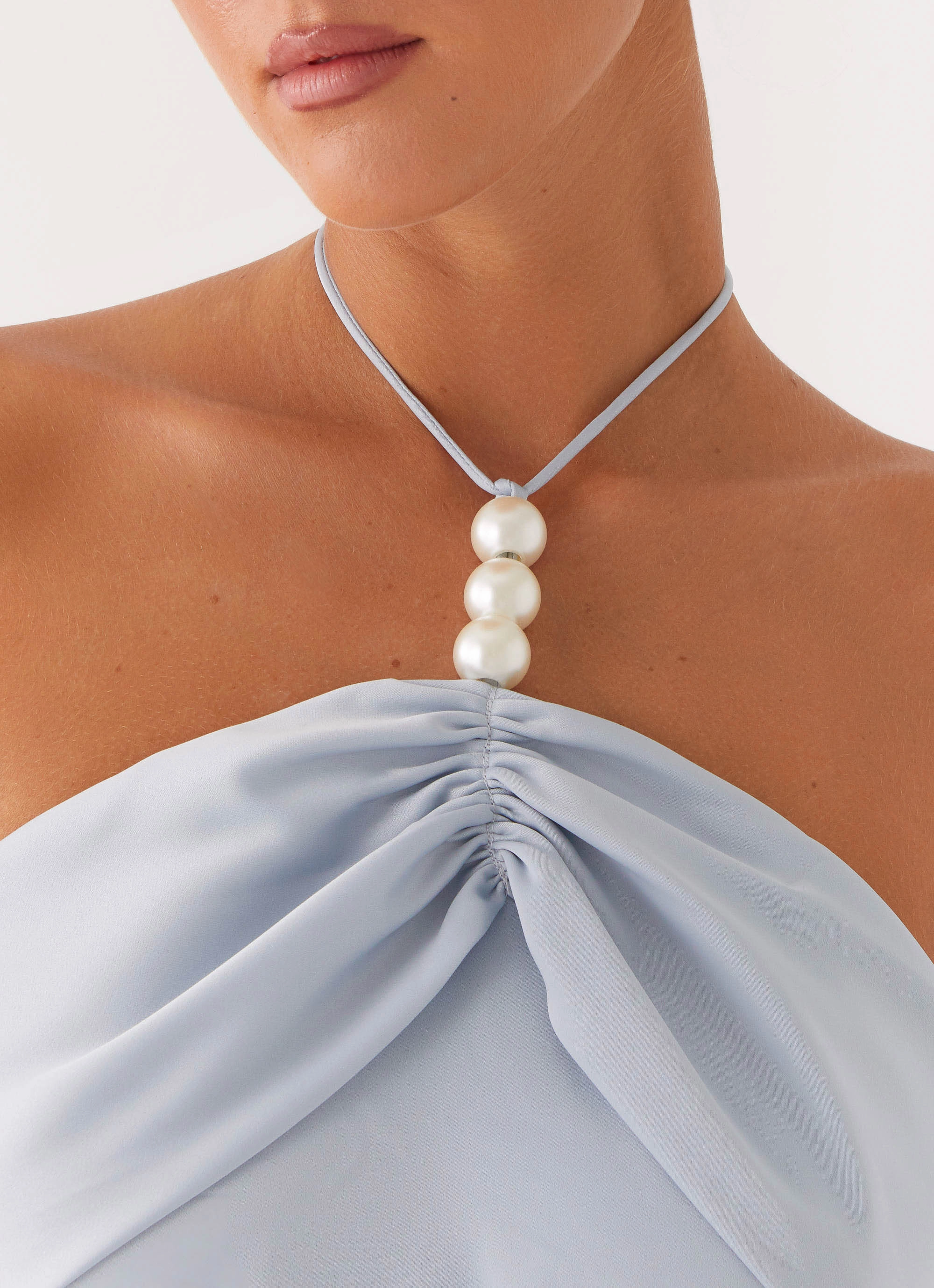 Cecelia Mini Dress - Blue Charming Fit Winter Layer