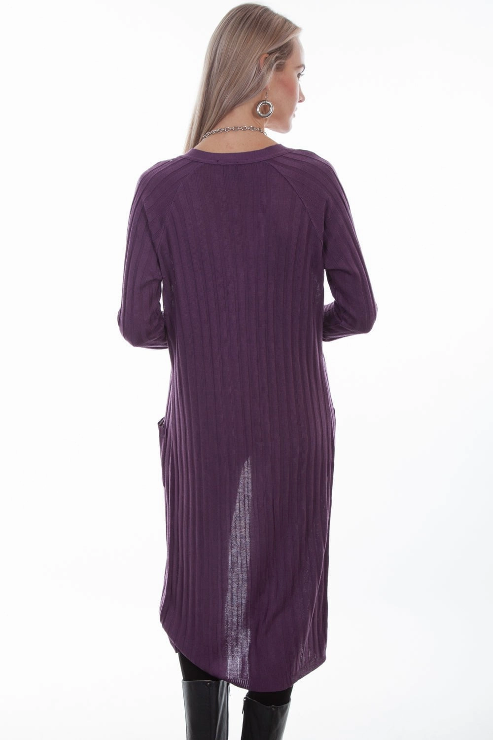 Scully Womens Iris Acrylic Long Cardigan Warm Touch Luxe Wear