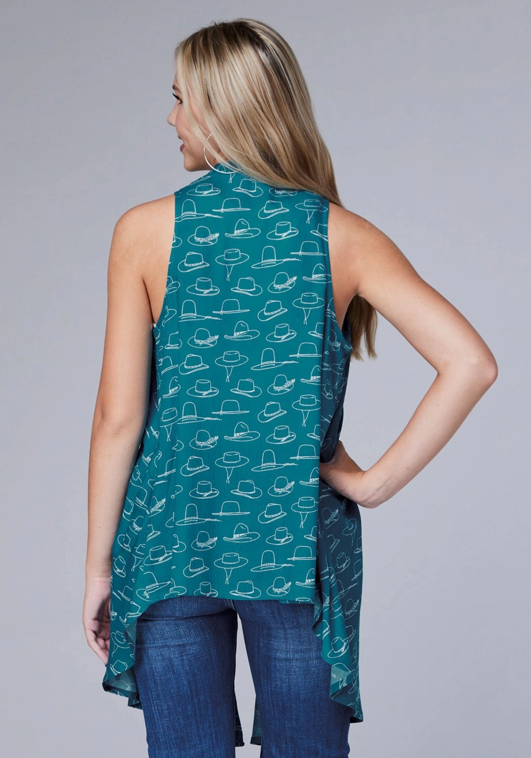 All-day Comfort Stylish Knit Roper Womens 2077 Many Hats Turquoise 100% Rayon Cardigan Sweater