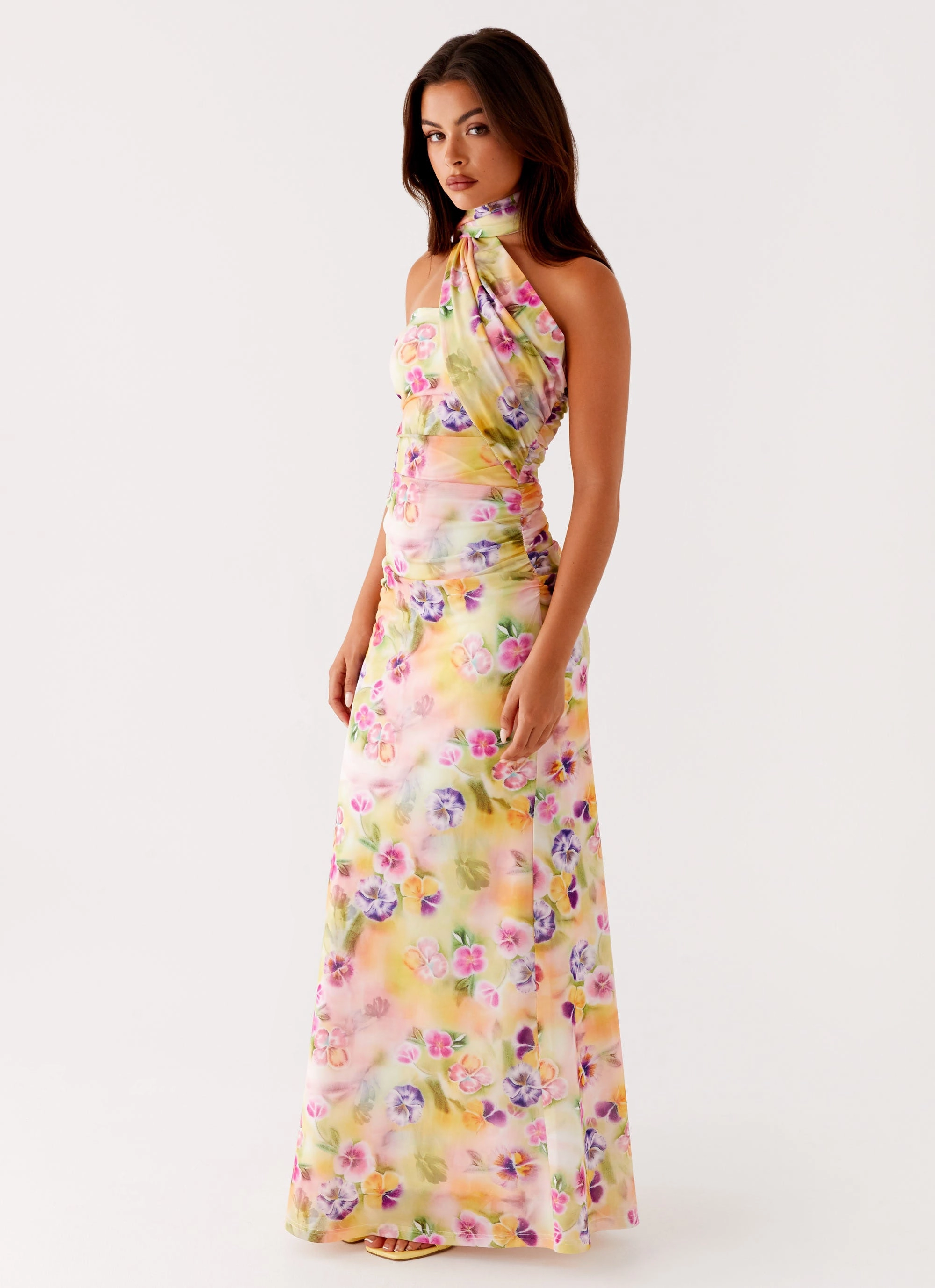 Songbird Maxi Dress - Sunburst Floral Flowy Layers