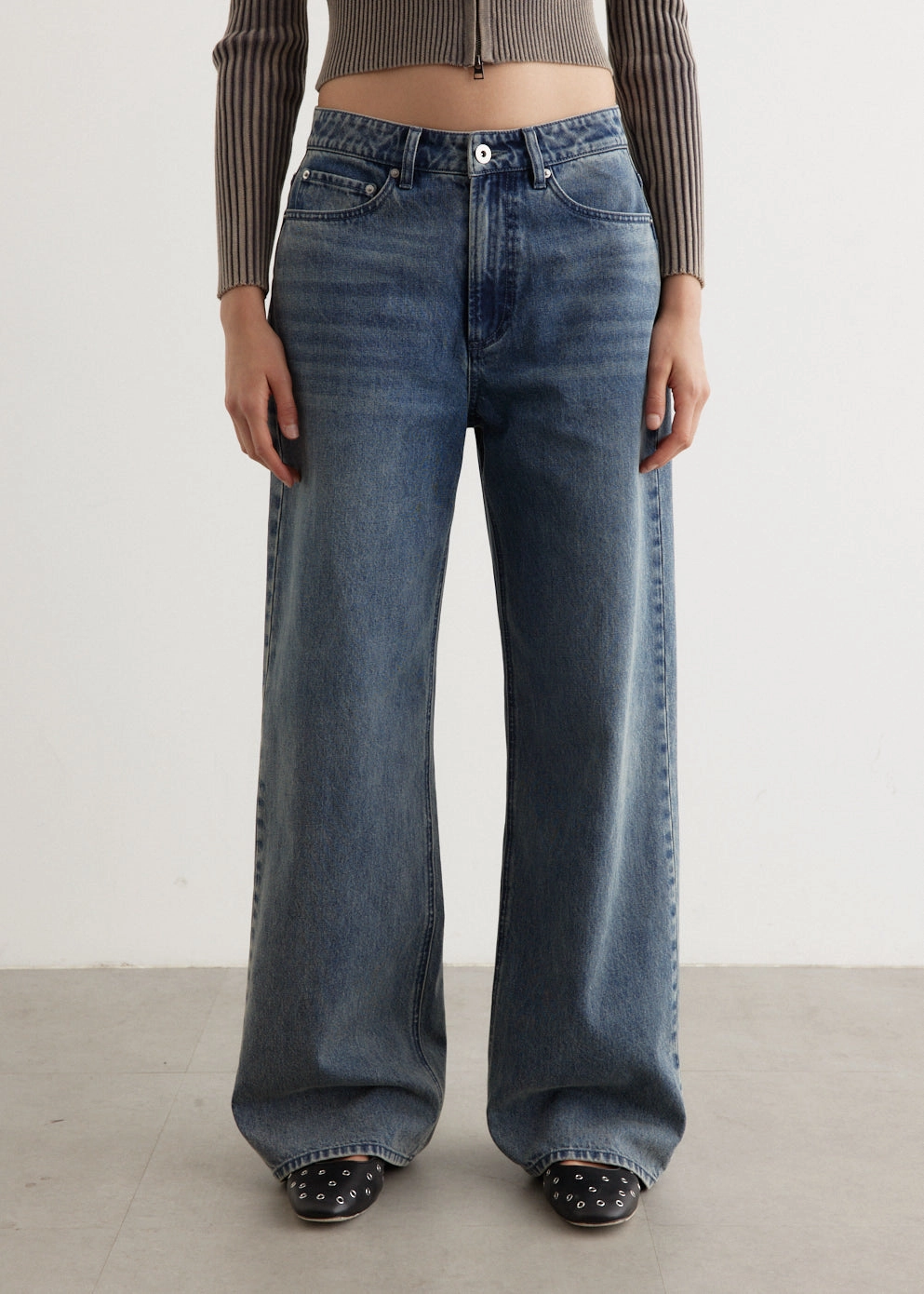 Crash Baggy Jeans Cool Tone Core Wardrobe