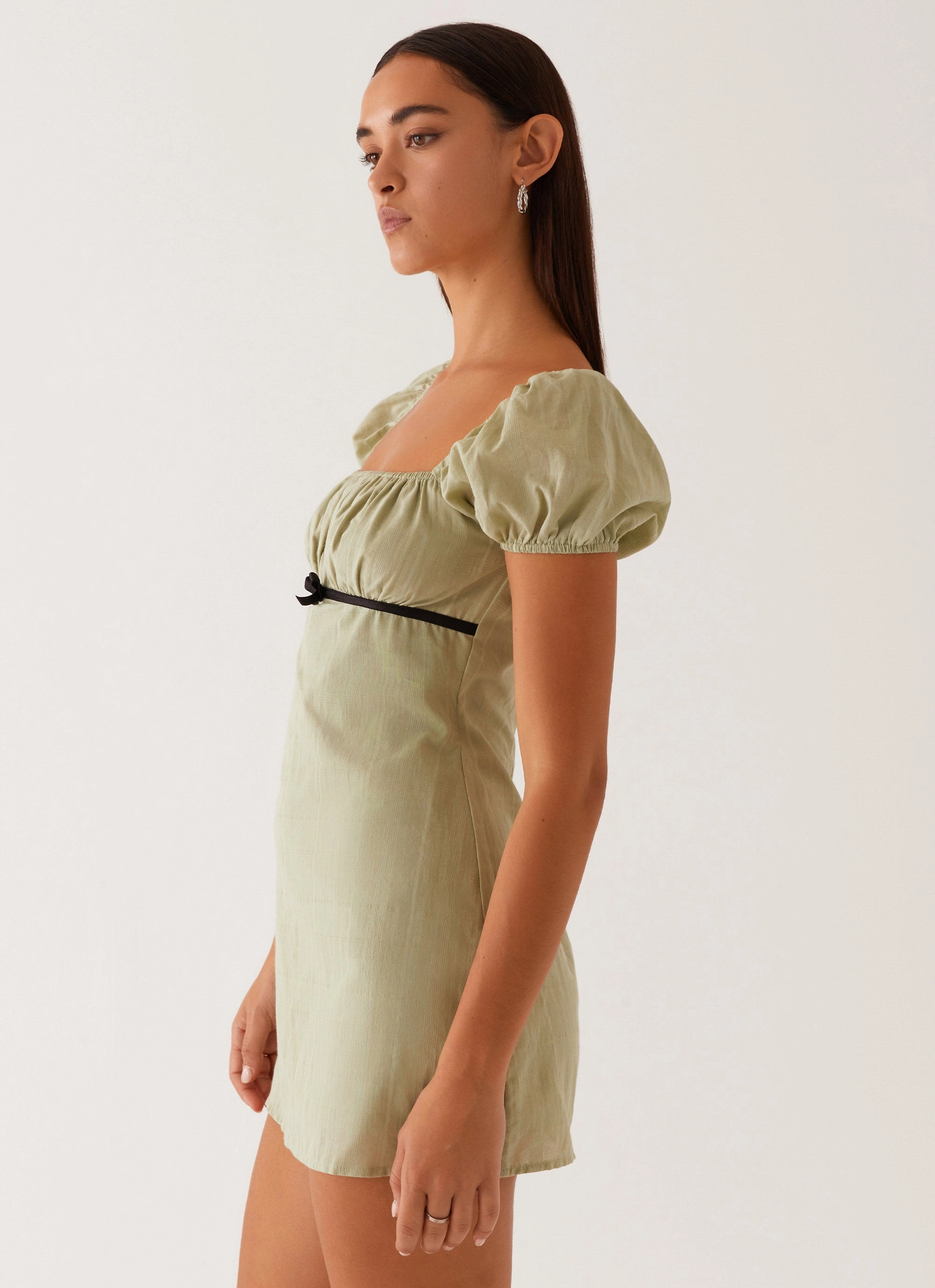 Fresh Motion Non-Pilling Fran Mini Dress - Pastel Green