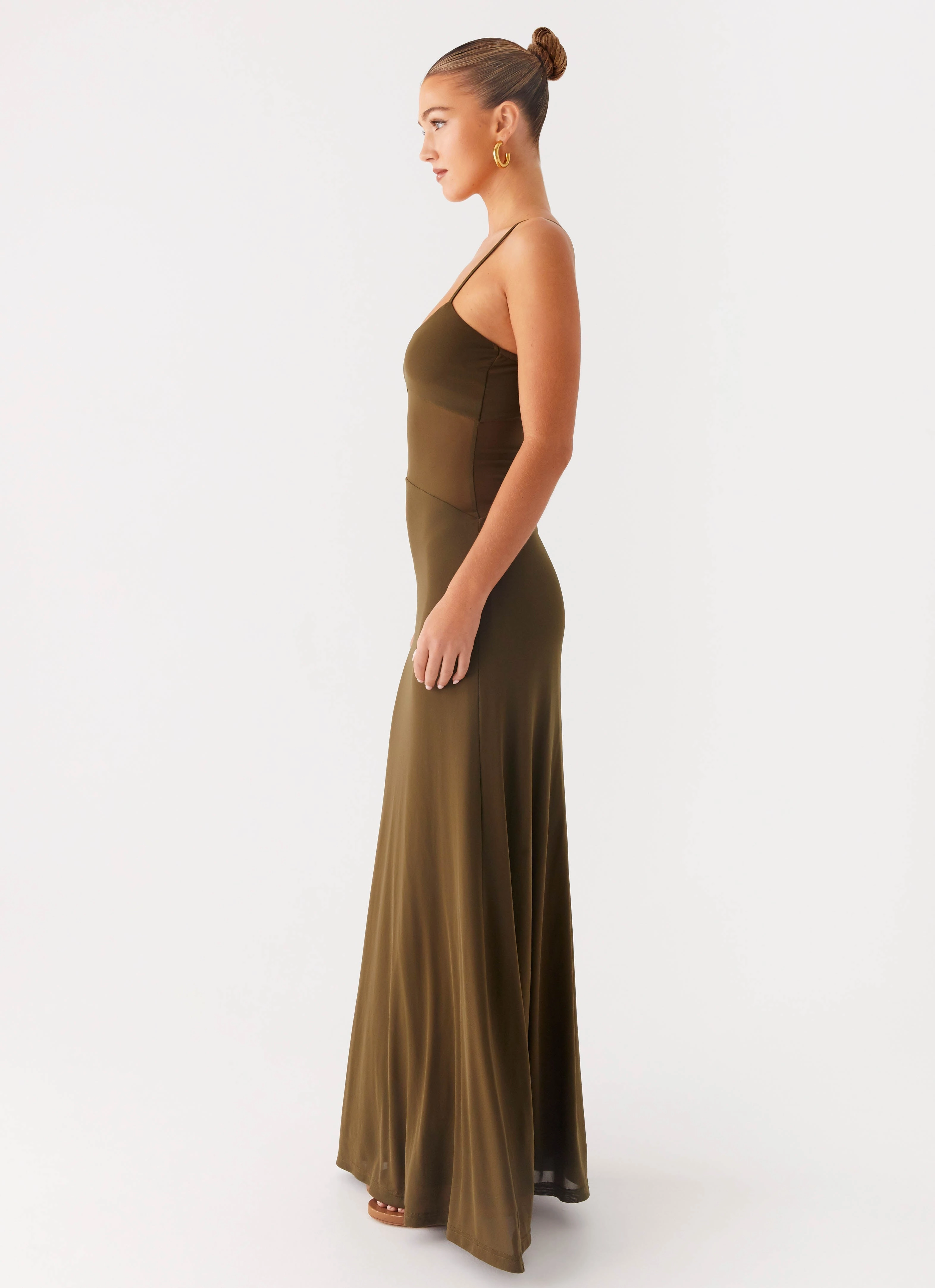 Starfall Maxi Dress - Khaki Neutral Layer