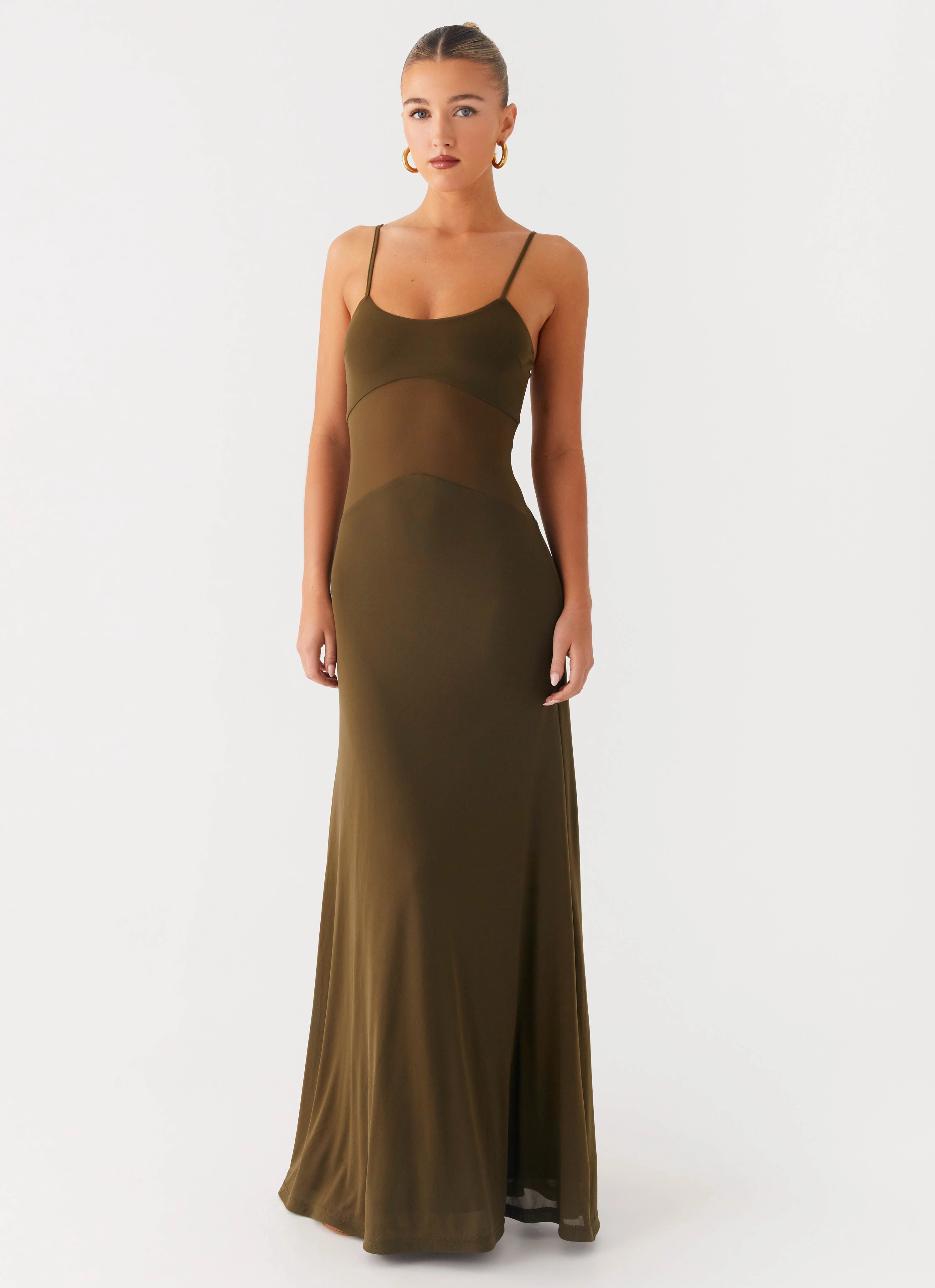 Starfall Maxi Dress - Khaki Sleek Movement