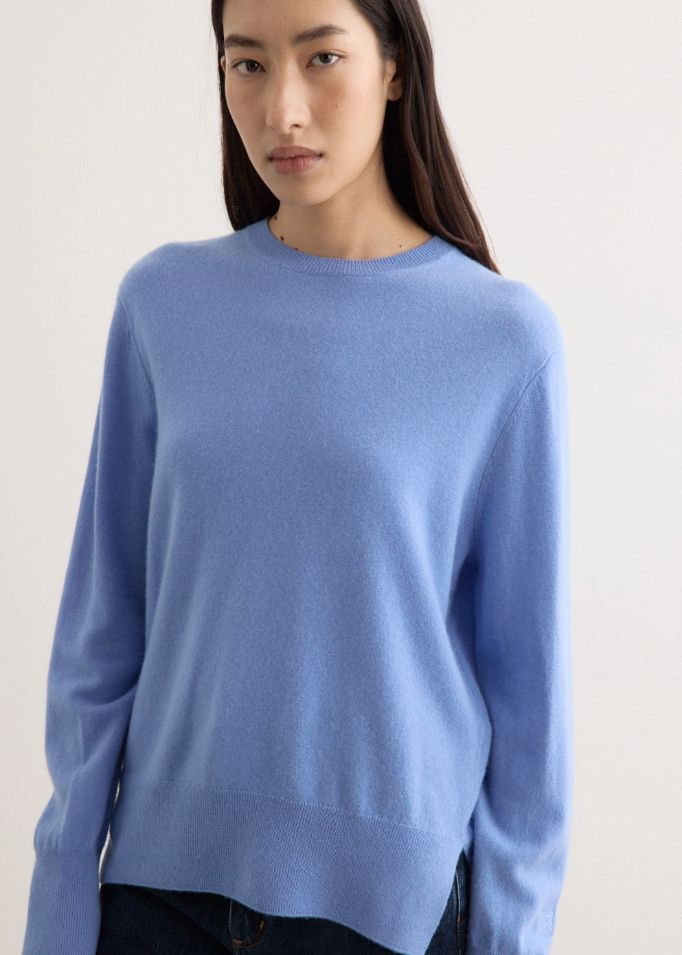 Crew Neck Cashmere Knit Mild Weather
