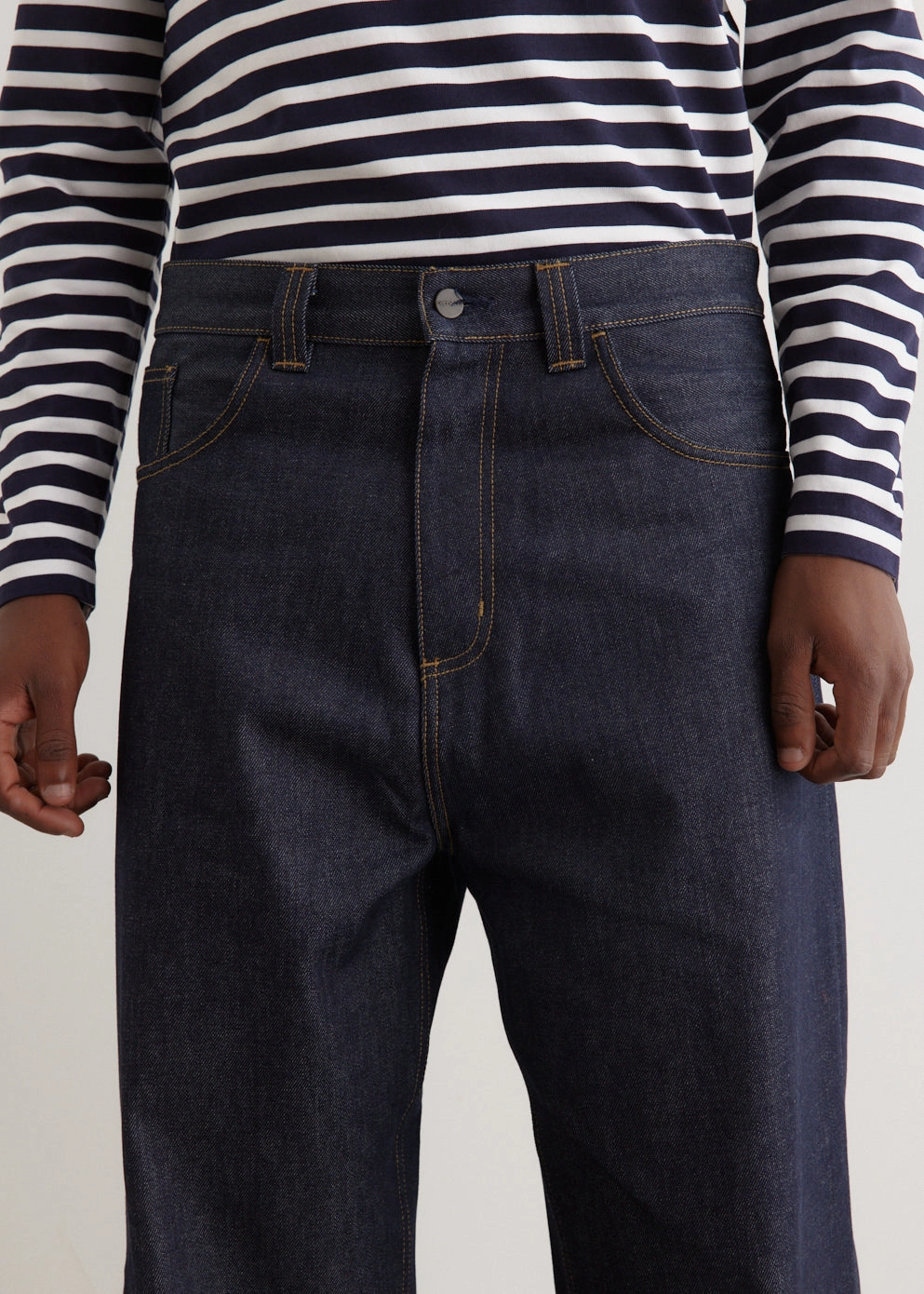 Crisp Finish Brandon Pants Unfaded Hemline