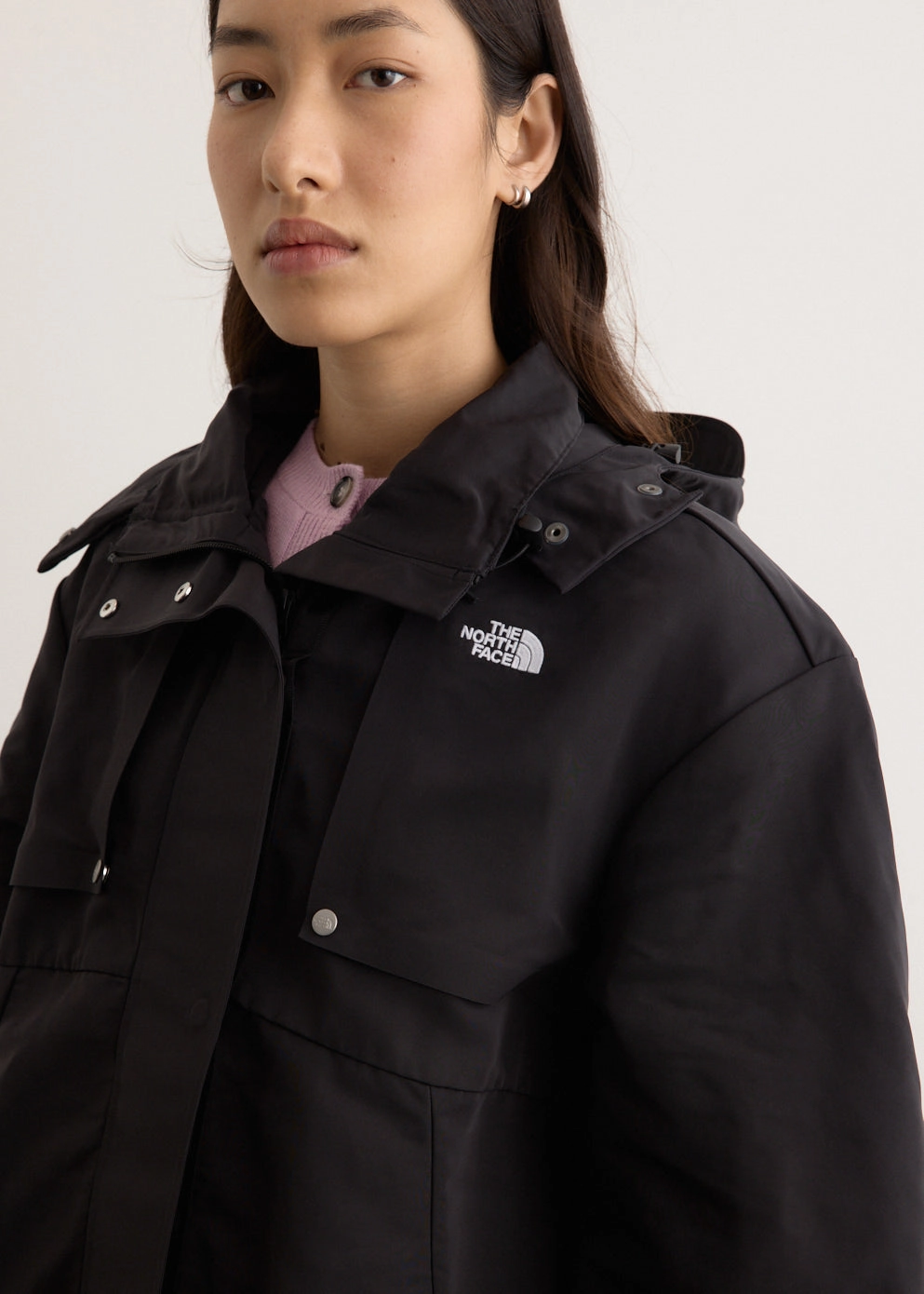 City Walker Wind Parka Modern Fit Foldable Collar