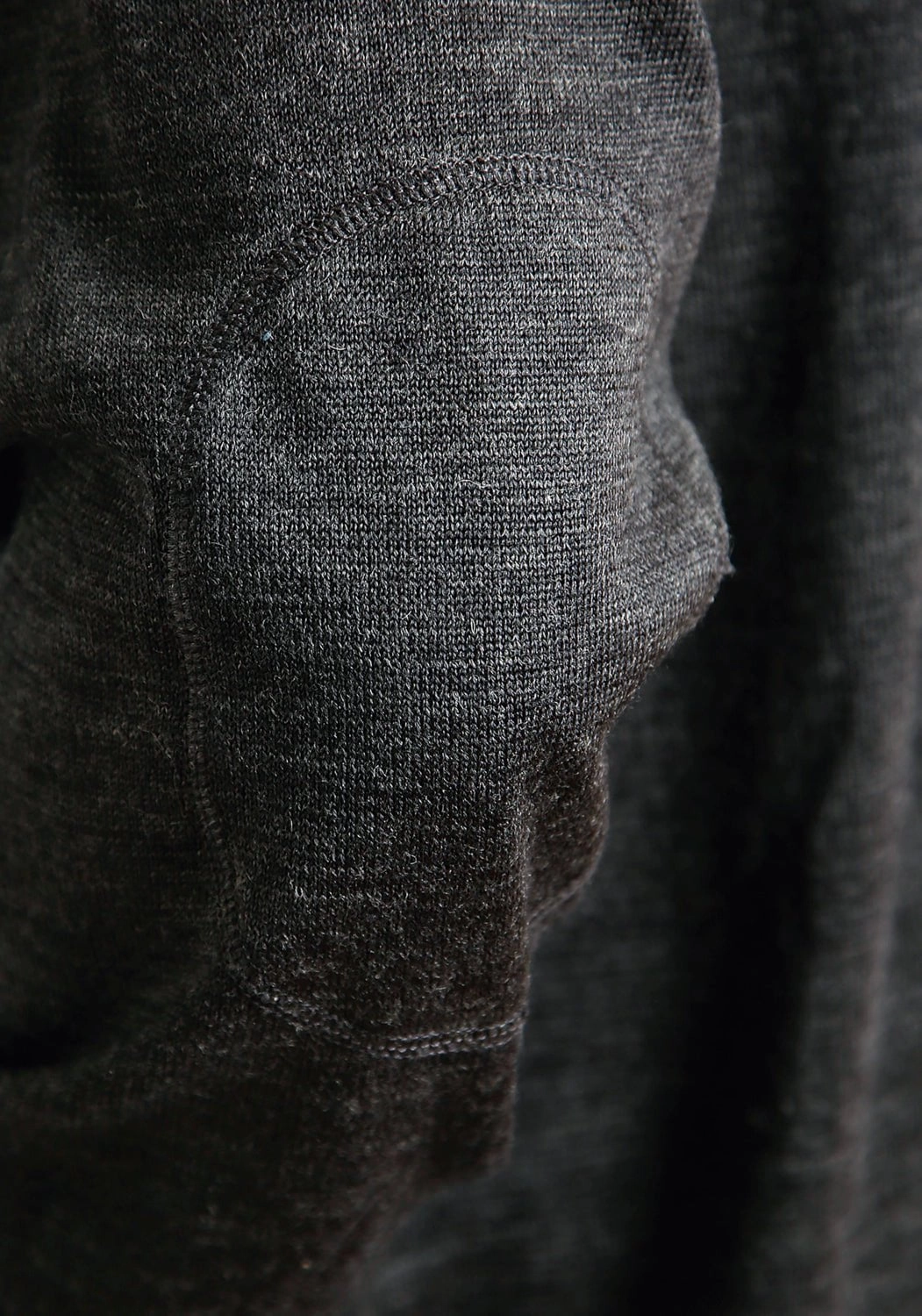 Fitted Shape Stetson Mens Heathered Grey Wool Blend Zip Sweater