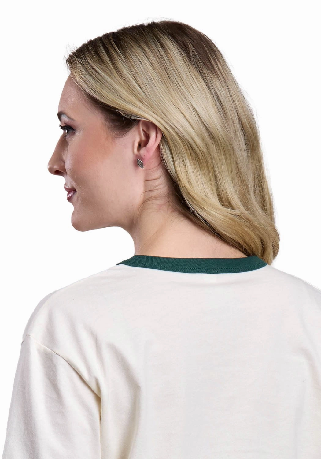 Streamlined Design Tin Haul Womens Green Succulents Anvil Logo Natural 100% Cotton S/S T-Shirt