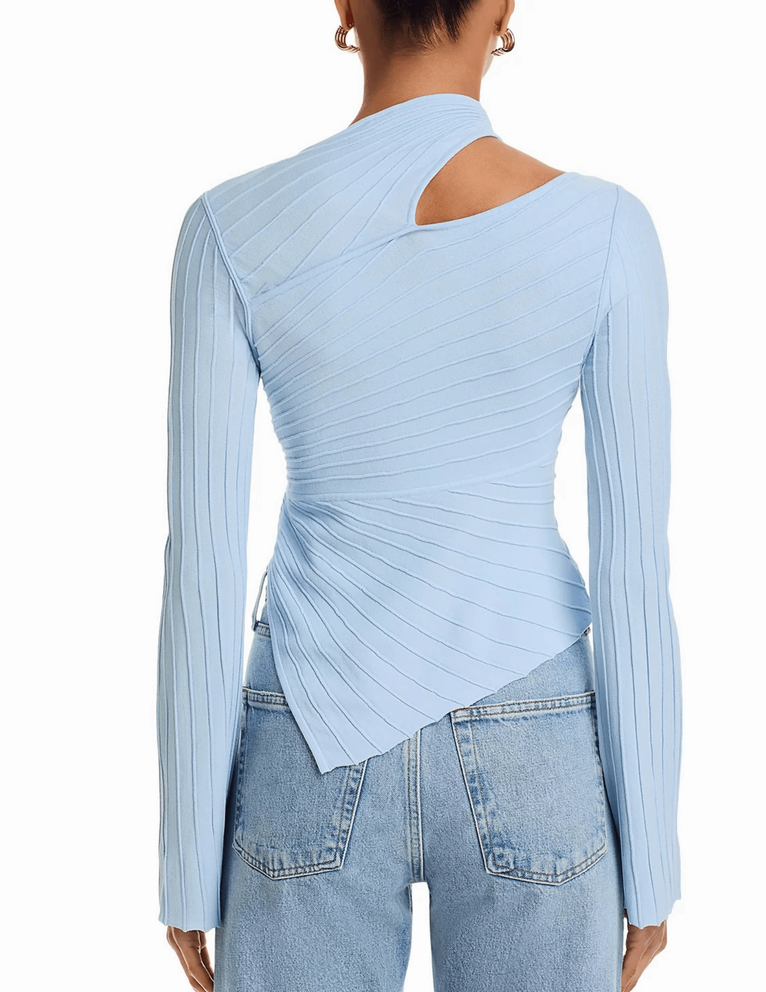 Cult Gaia Tayla Knit Long Sleeve Top SALE Soft and Stylish