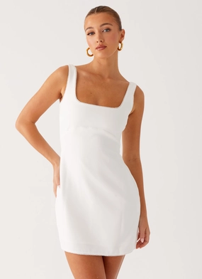 Essential Piece All-Season Comfort Sedona Mini Dress - White