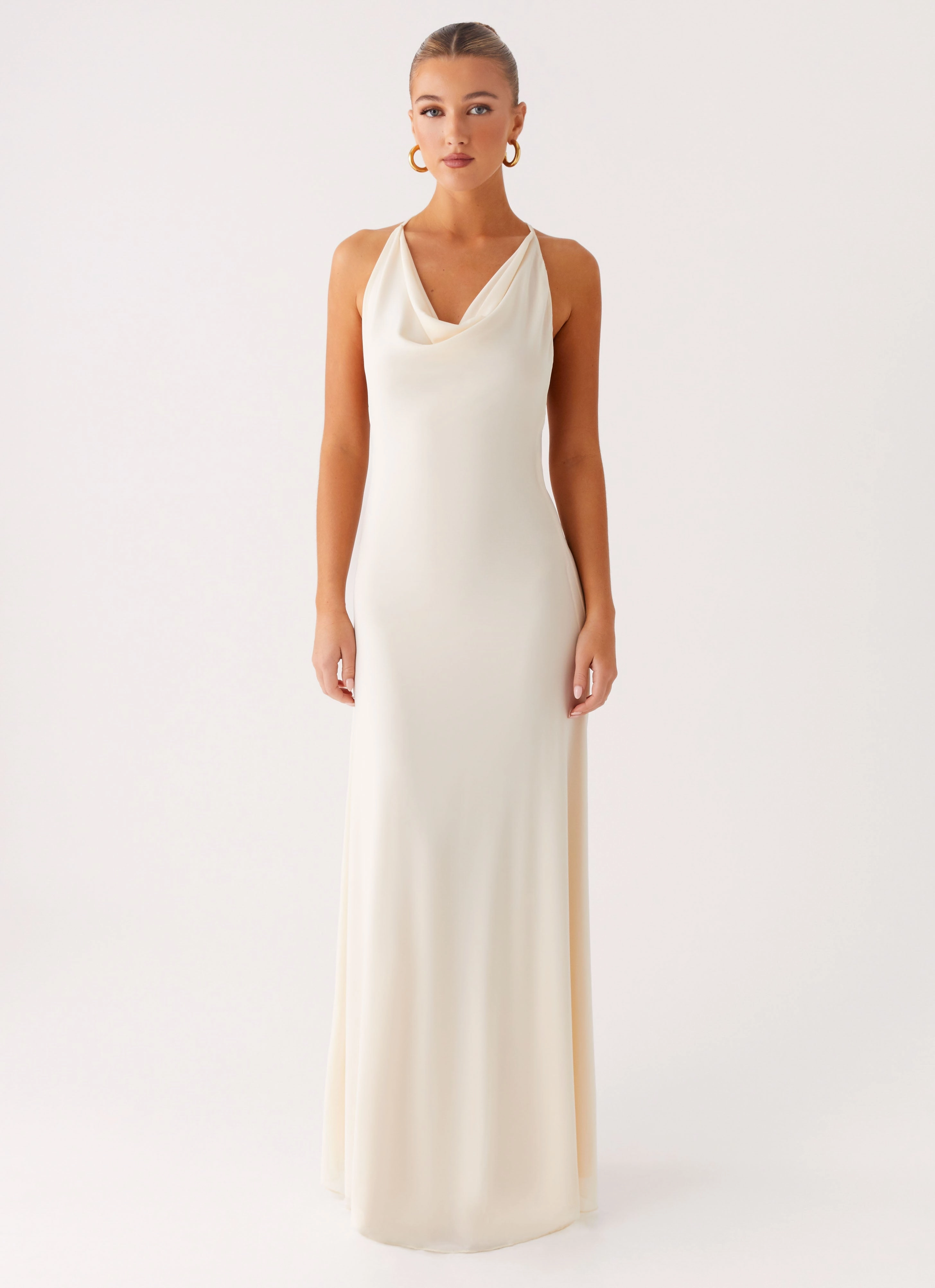 Dahliana Maxi Dress - Off White Machine-washable