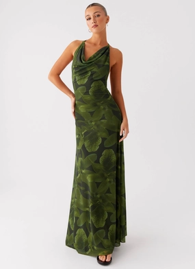 Dahliana Maxi Dress - Tropic Floral Spring Ready Elegant brunch outfit