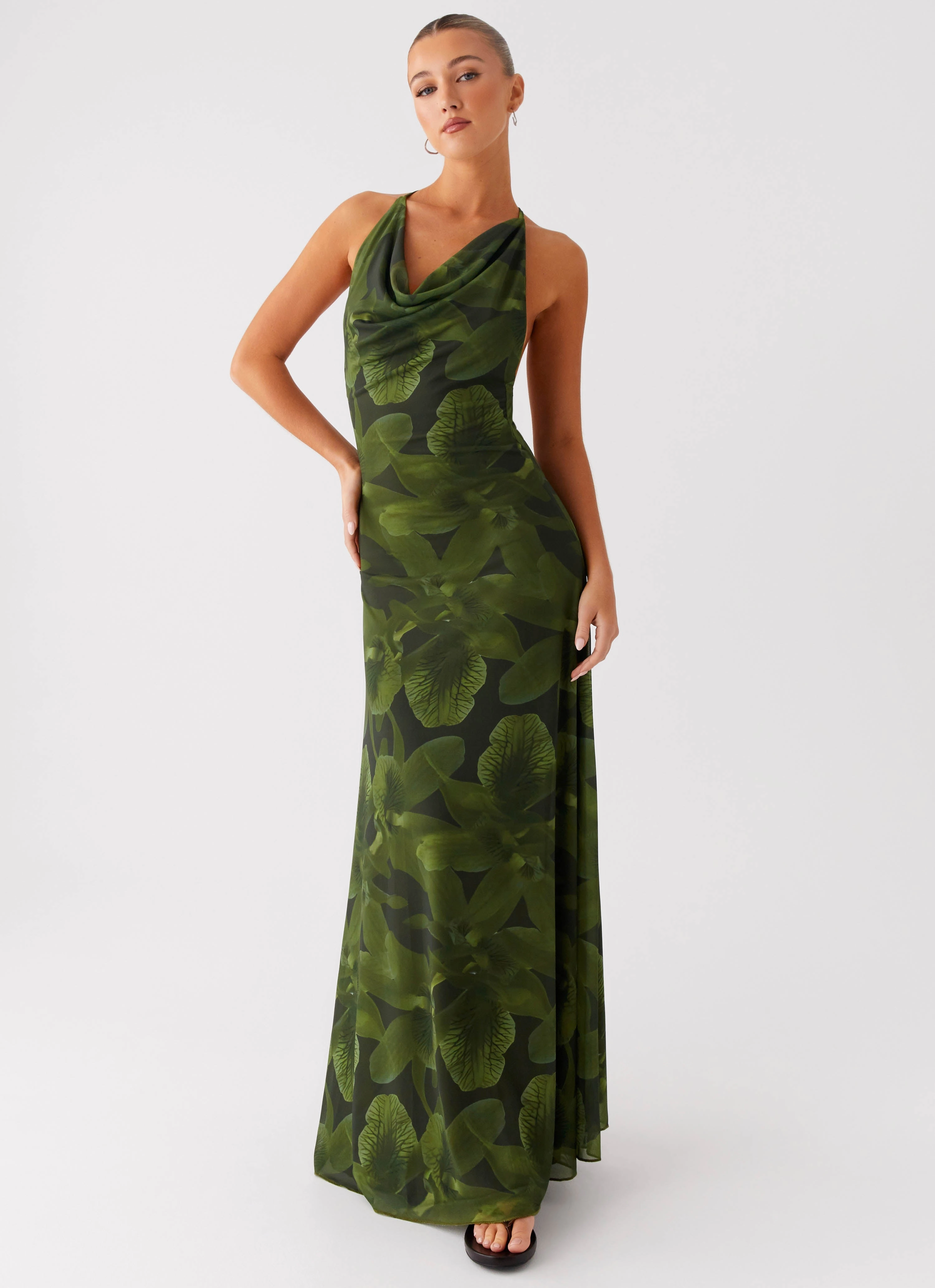 Dahliana Maxi Dress - Tropic Floral Spring Ready Elegant brunch outfit