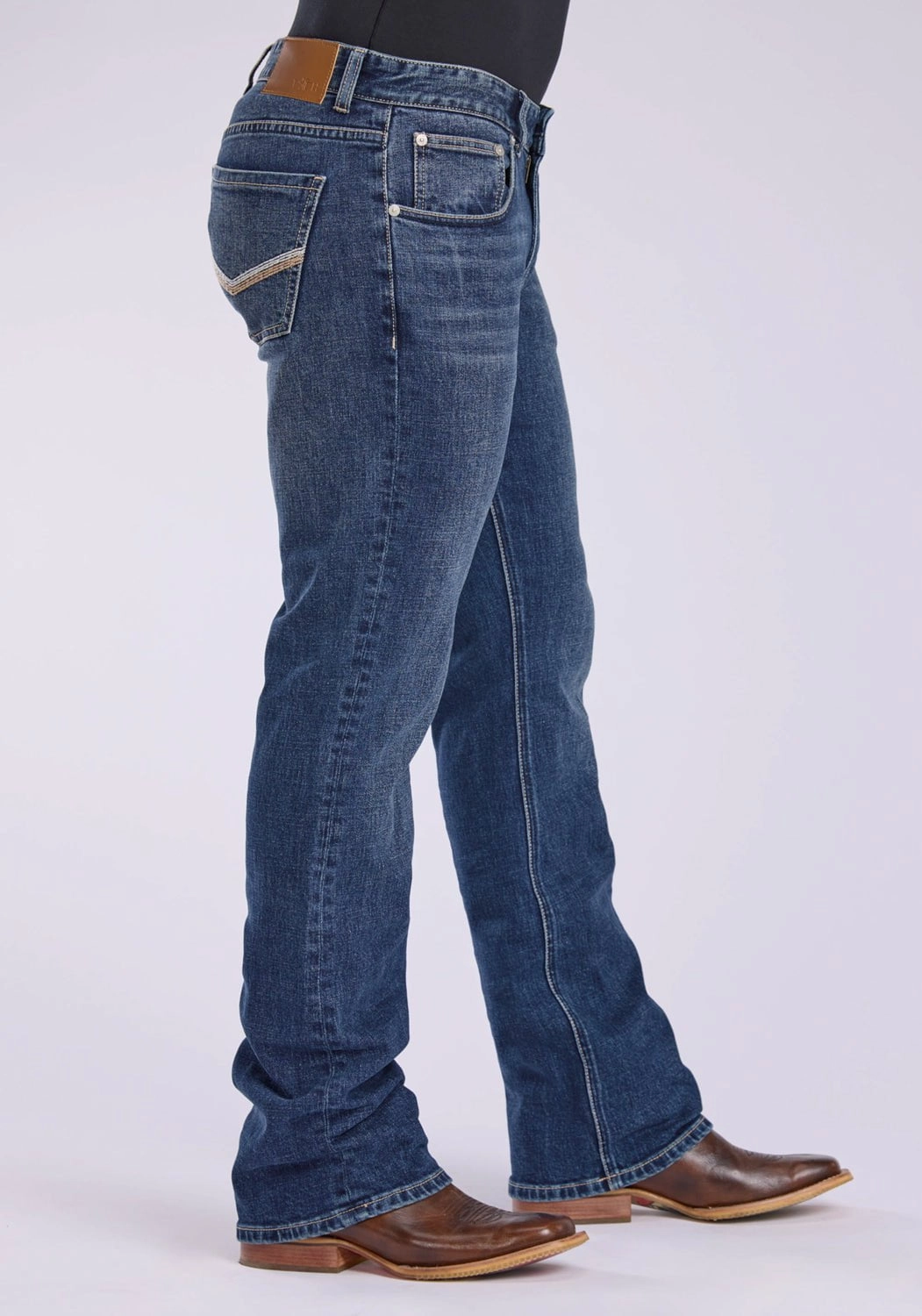 Eco Certified Textile Standards Urban appeal Tin Haul Mens 1661 Jagger Stretch Blue Cotton Blend 2 Tone Jeans