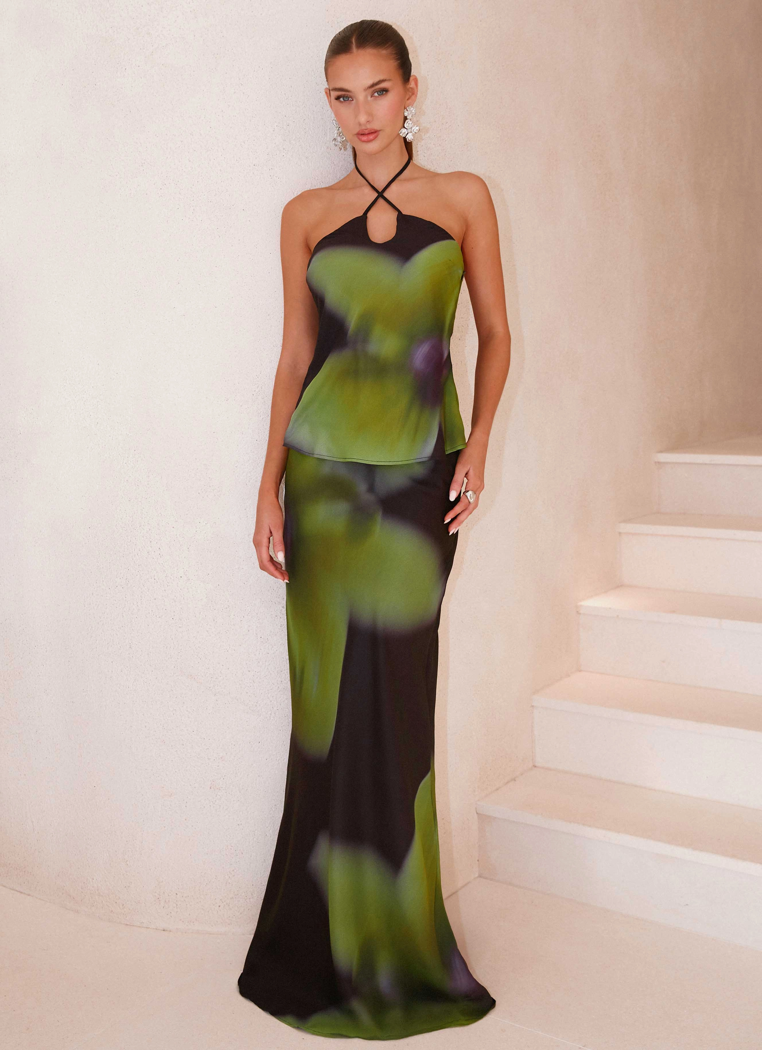 Rosetta Top - Lime Flower Polished Touch